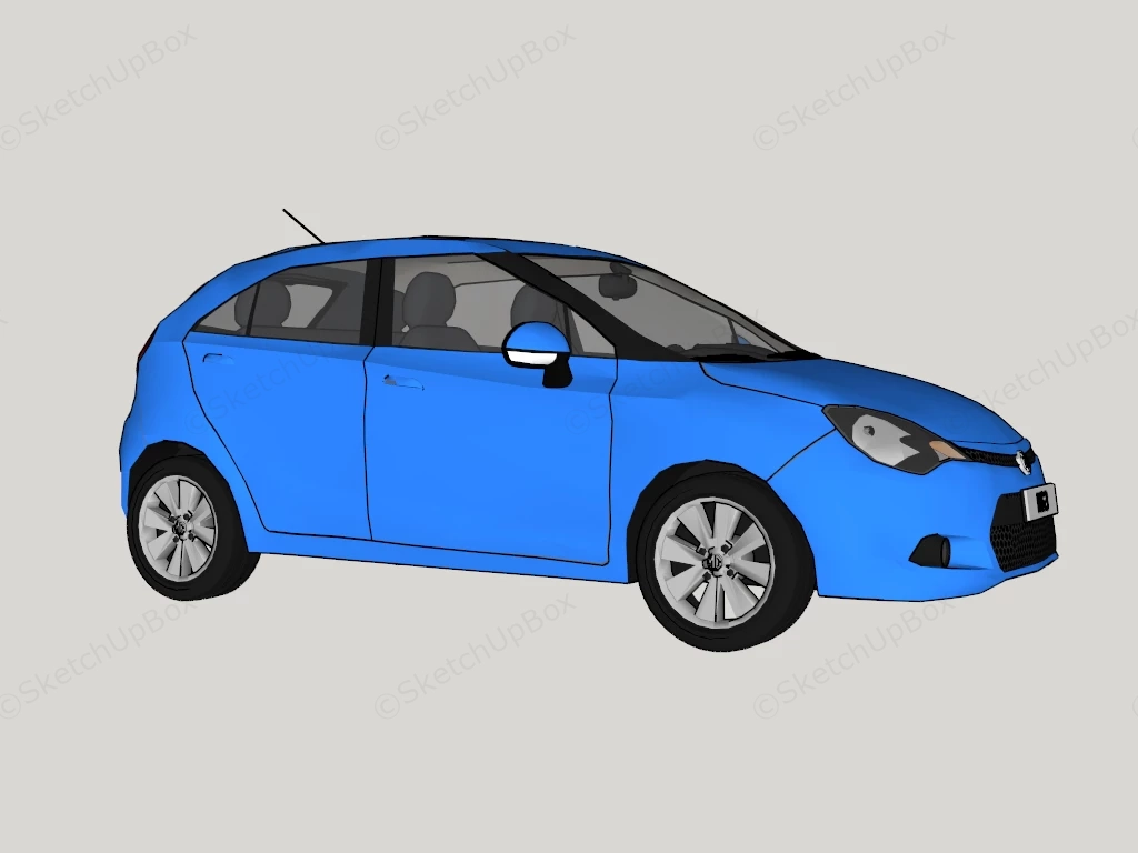 MG3 Hatchback sketchup model preview - SketchupBox
