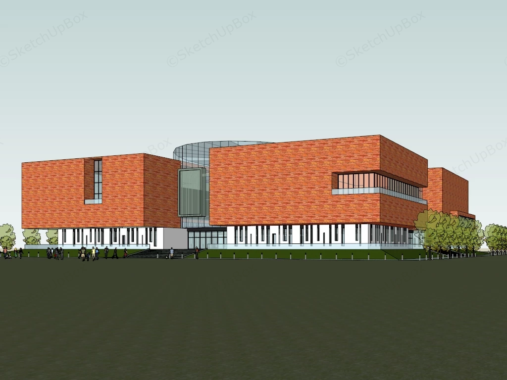 Museum Design Concept sketchup model preview - SketchupBox