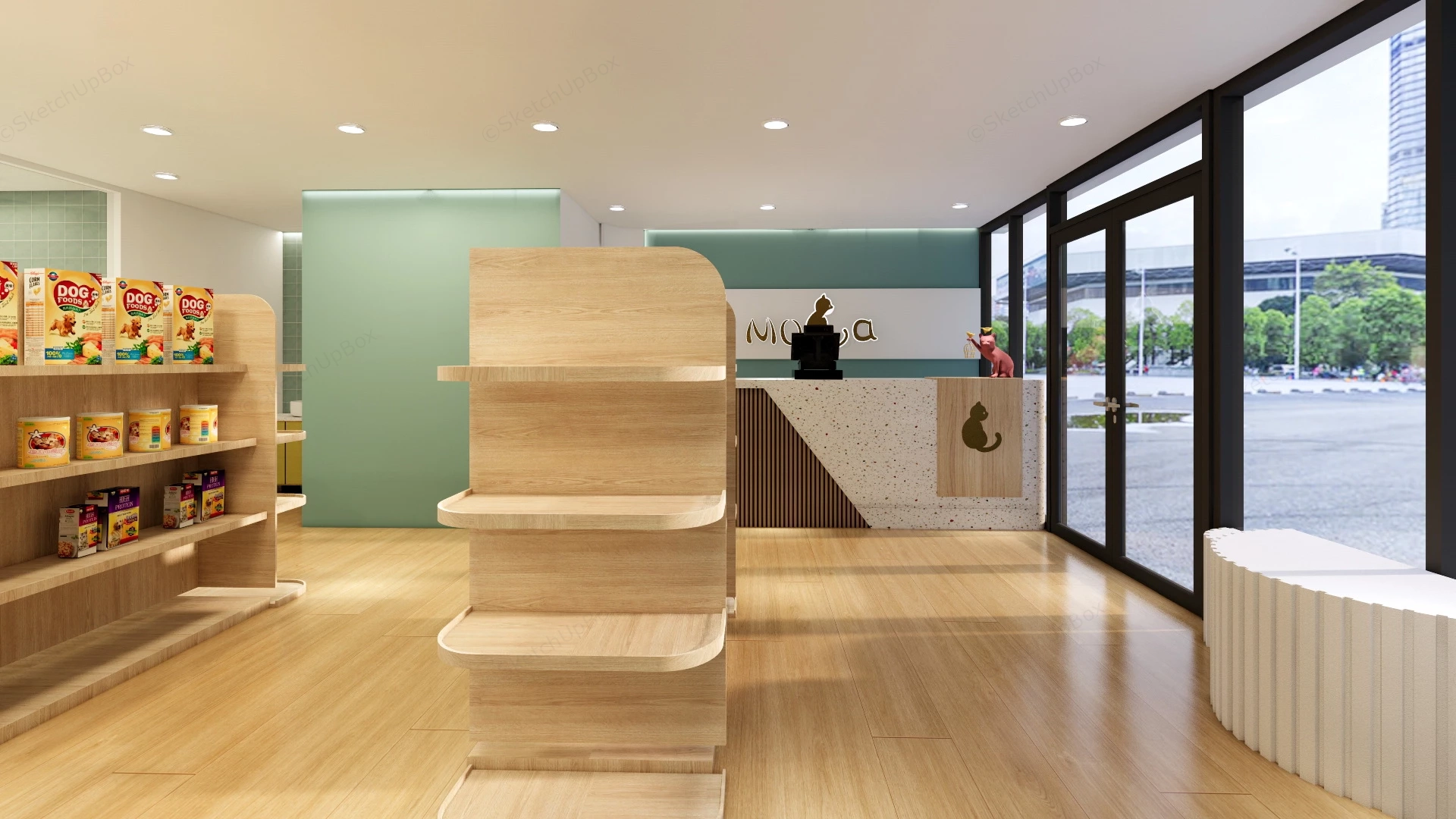 Pet Store Interior Design sketchup model preview - SketchupBox