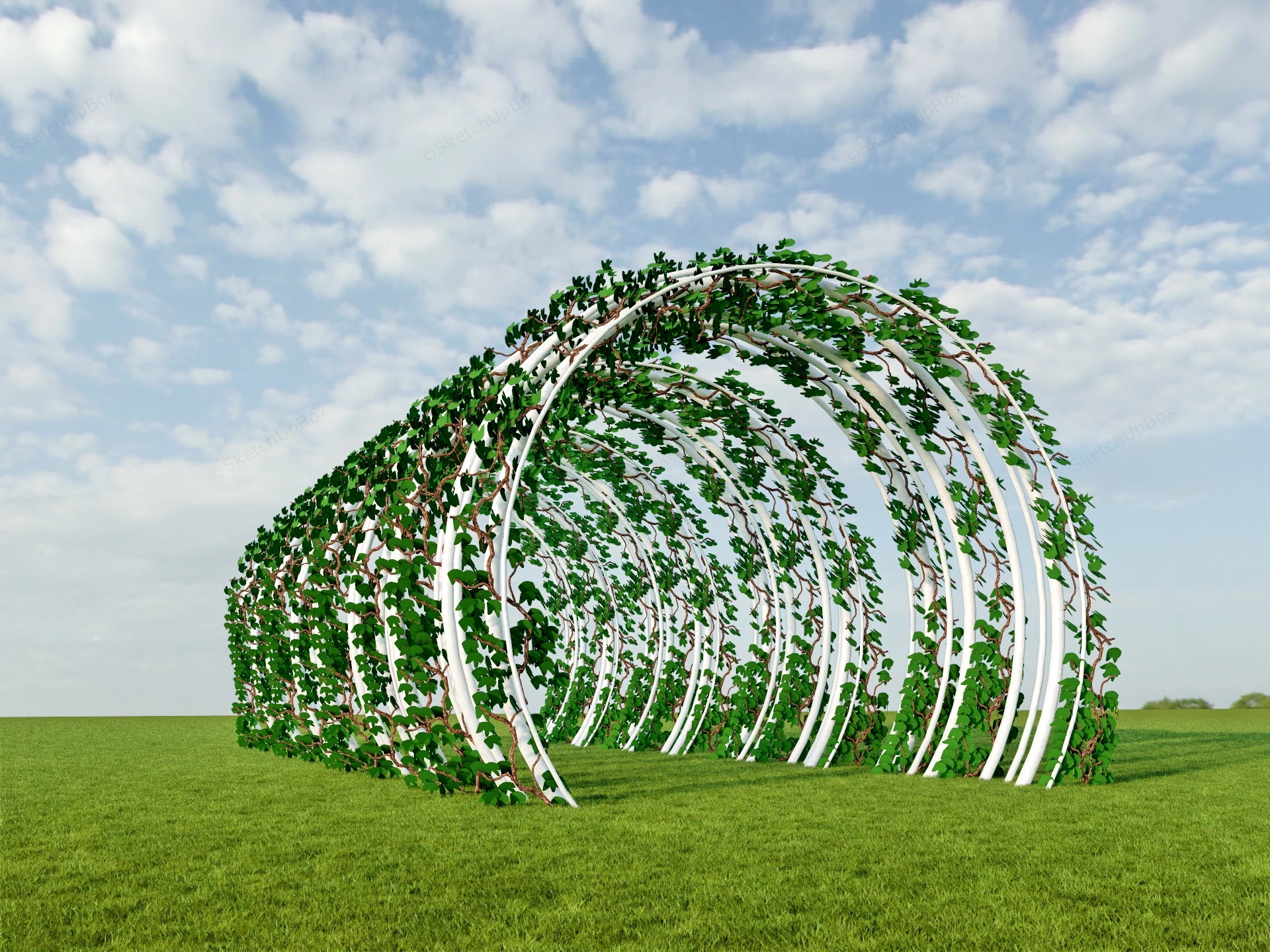 Garden Arch Walkway sketchup model preview - SketchupBox