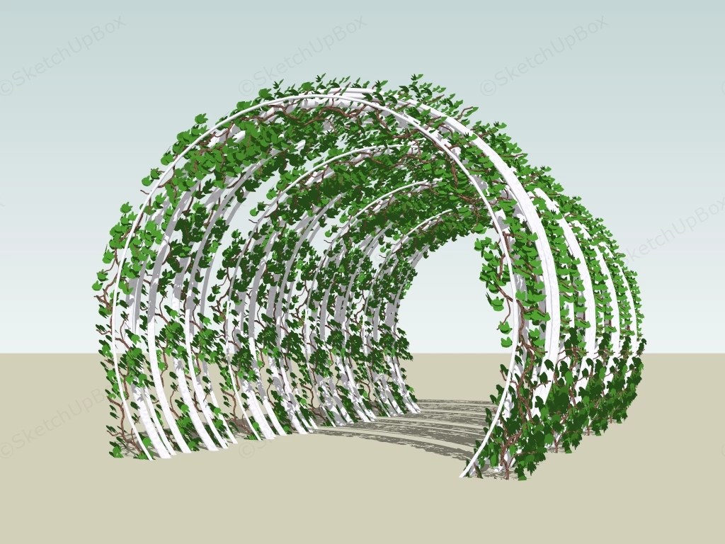 Garden Arch Walkway sketchup model preview - SketchupBox