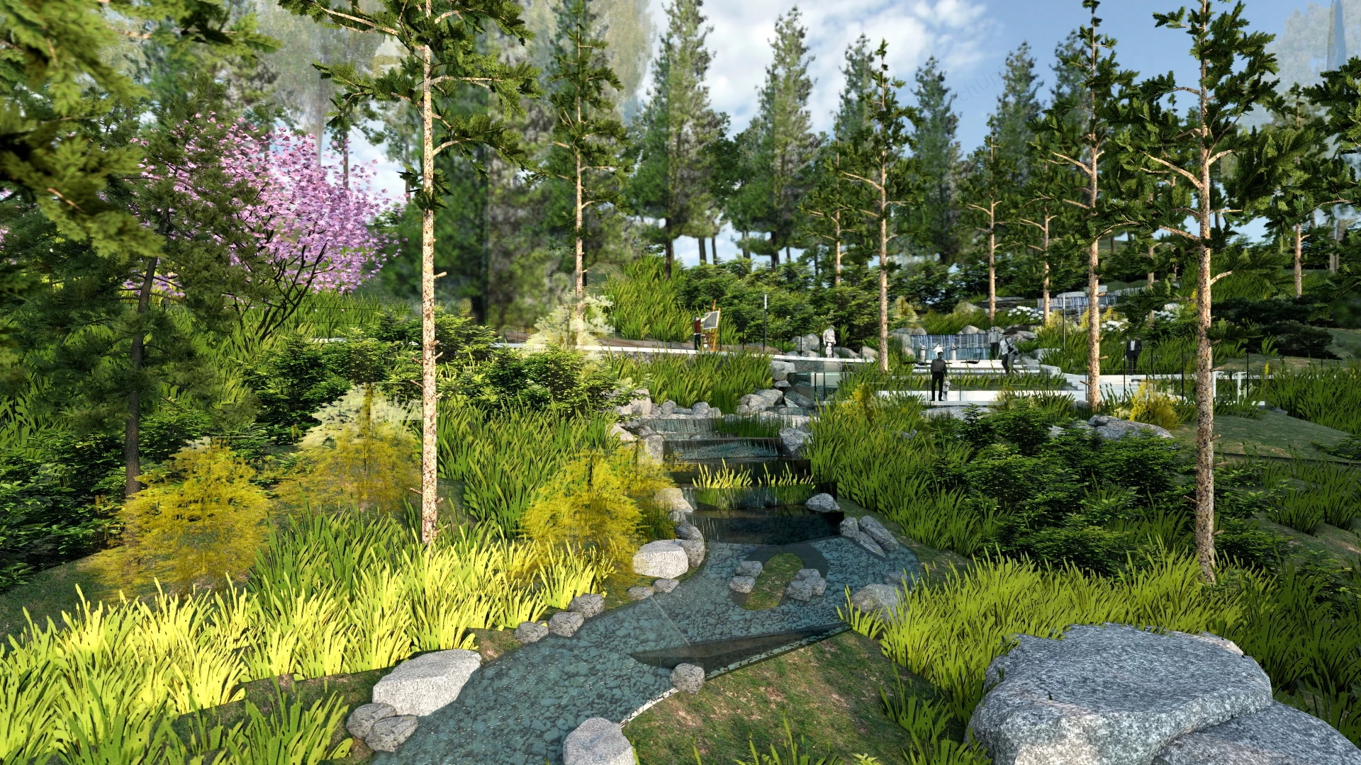 Urban Hiking Forest Park sketchup model preview - SketchupBox