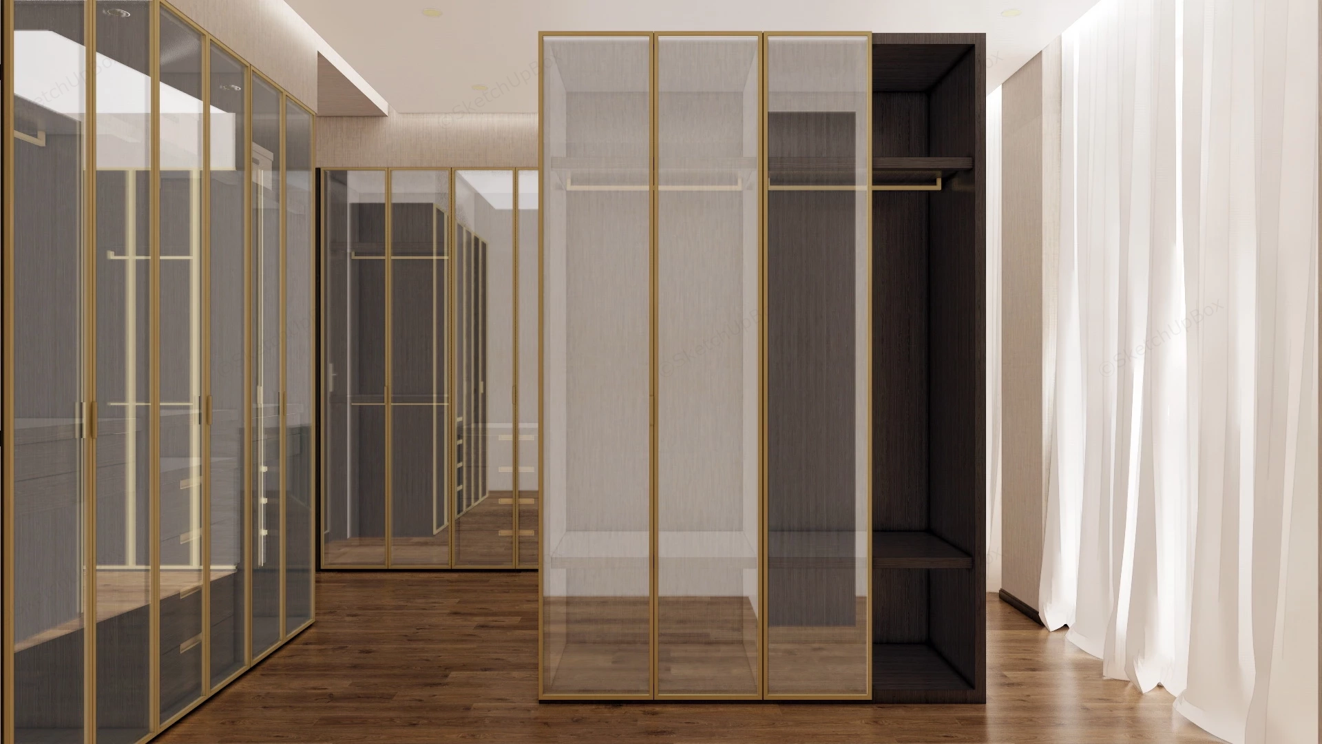 Small Dressing Room Closet sketchup model preview - SketchupBox