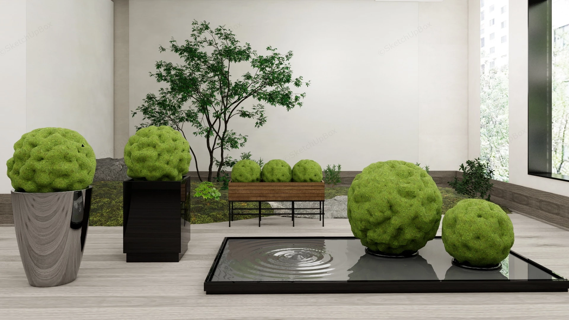 Indoor Topiary Garden sketchup model preview - SketchupBox