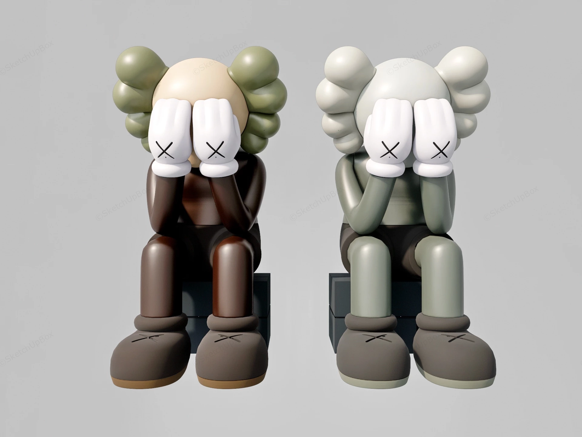 Kaws Passing Through Companion Set sketchup model preview - SketchupBox