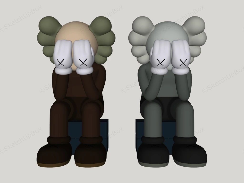 Kaws Passing Through Companion Set sketchup model preview - SketchupBox