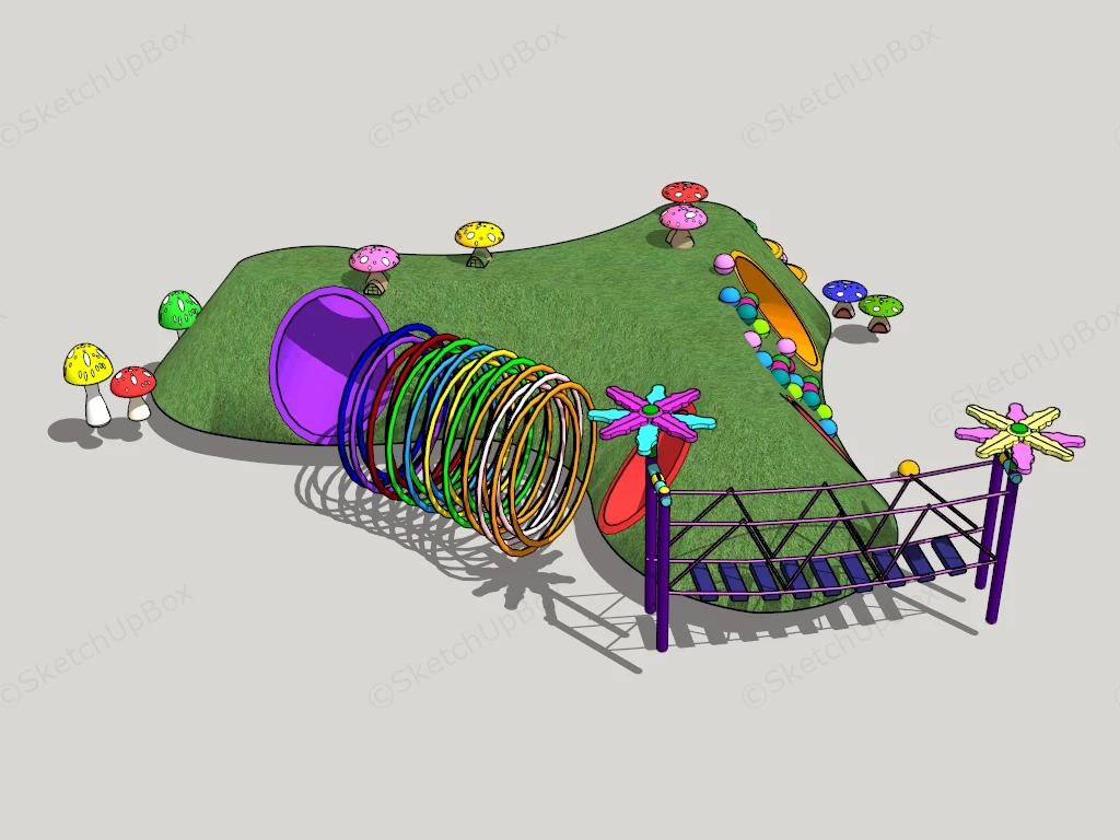 Toddler Outdoor Climbing Equipment sketchup model preview - SketchupBox