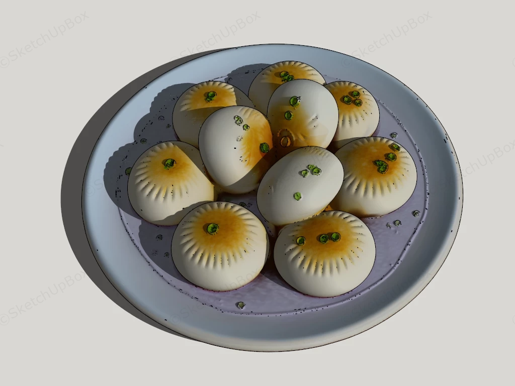 Steamed Stuffed Bun sketchup model preview - SketchupBox