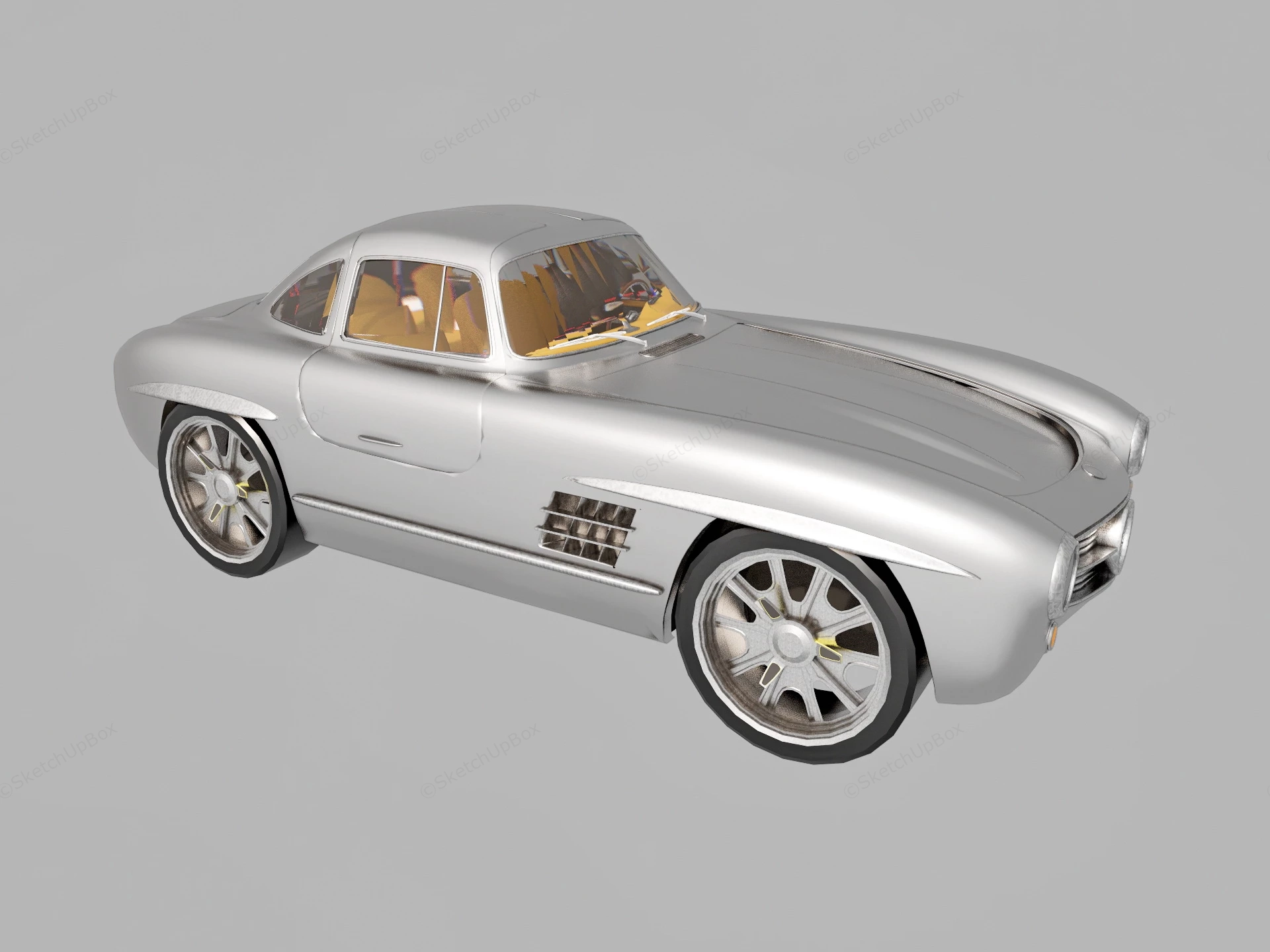 Mercedes Benz 300 SL sketchup model preview - SketchupBox