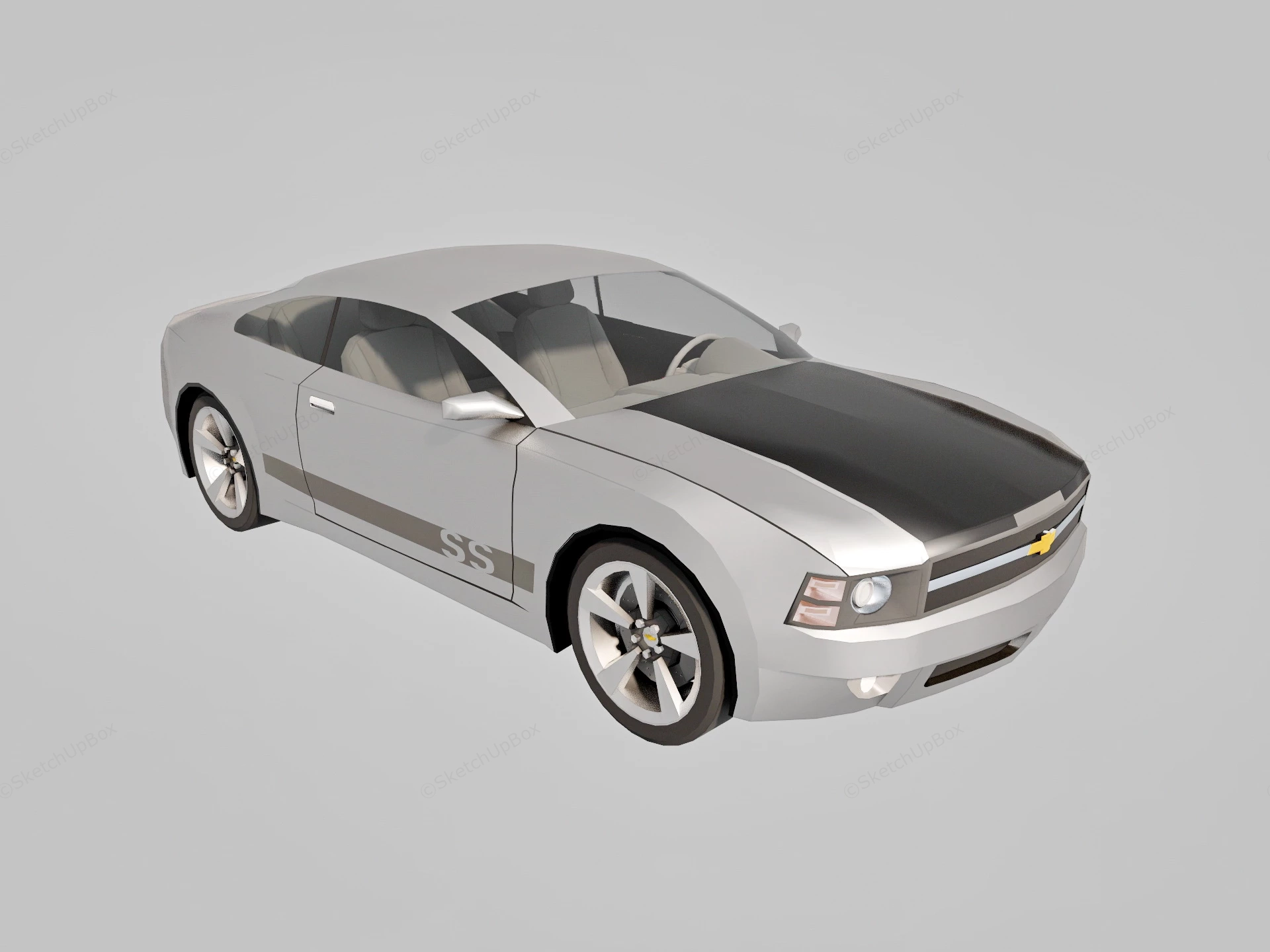 Chevrolet Camaro SS sketchup model preview - SketchupBox