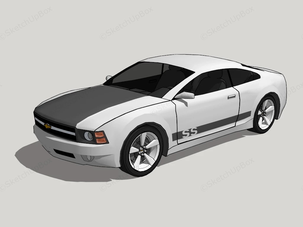 Chevrolet Camaro SS sketchup model preview - SketchupBox