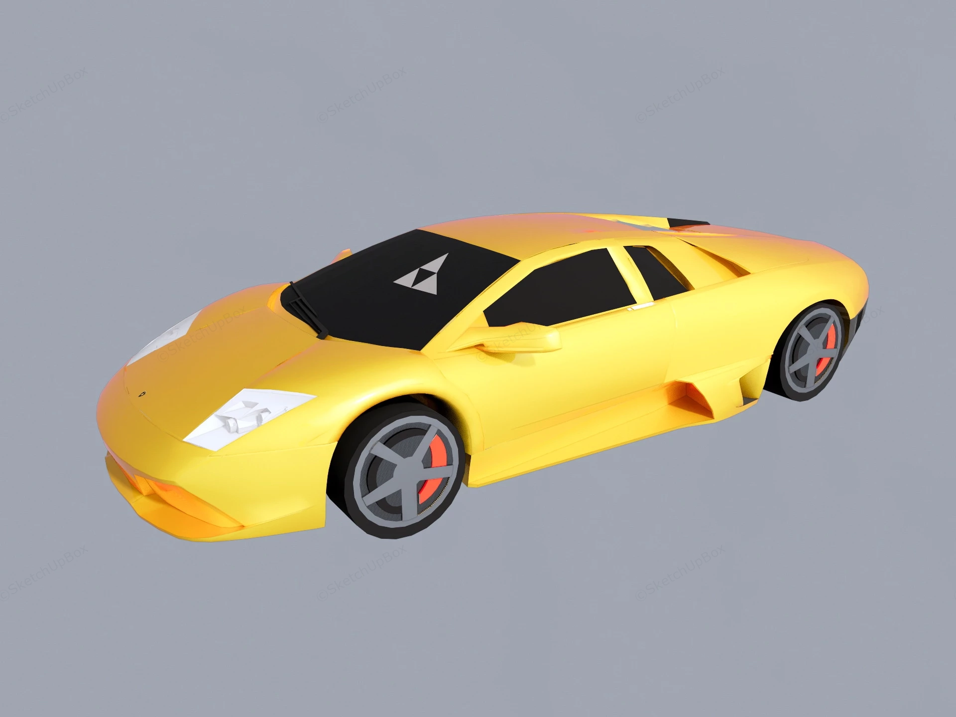 Lamborghini Murcielago sketchup model preview - SketchupBox