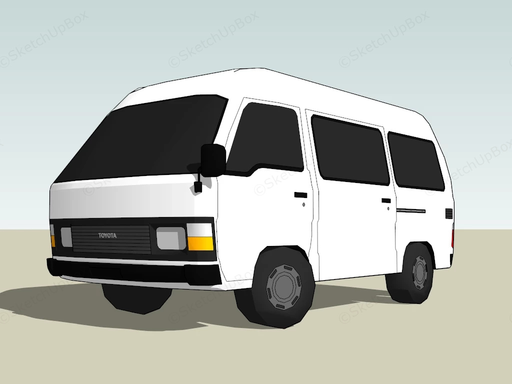 Toyota Hiace H50 sketchup model preview - SketchupBox