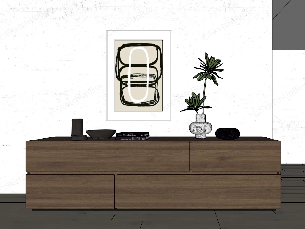 Living Room Sideboard Ideas sketchup model preview - SketchupBox