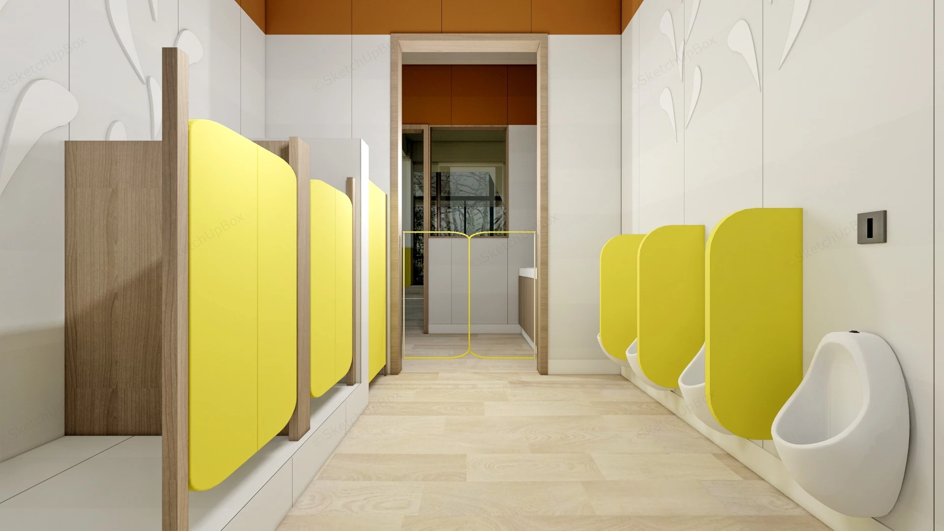 Kindergarten Toilet sketchup model preview - SketchupBox