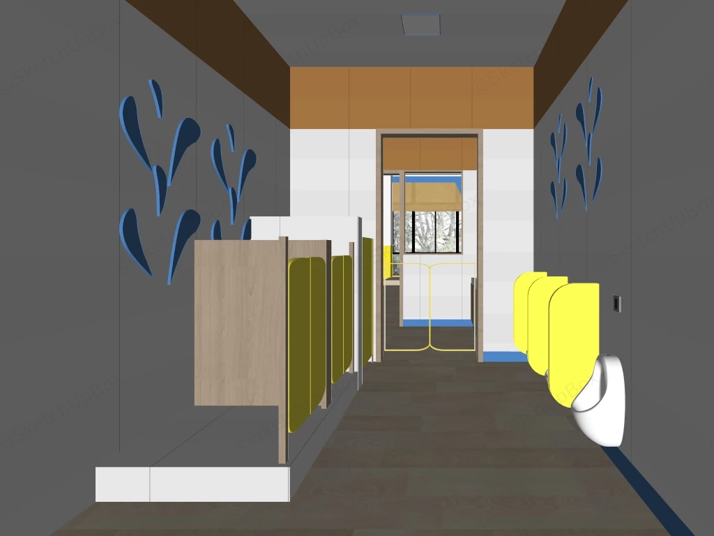 Kindergarten Toilet sketchup model preview - SketchupBox