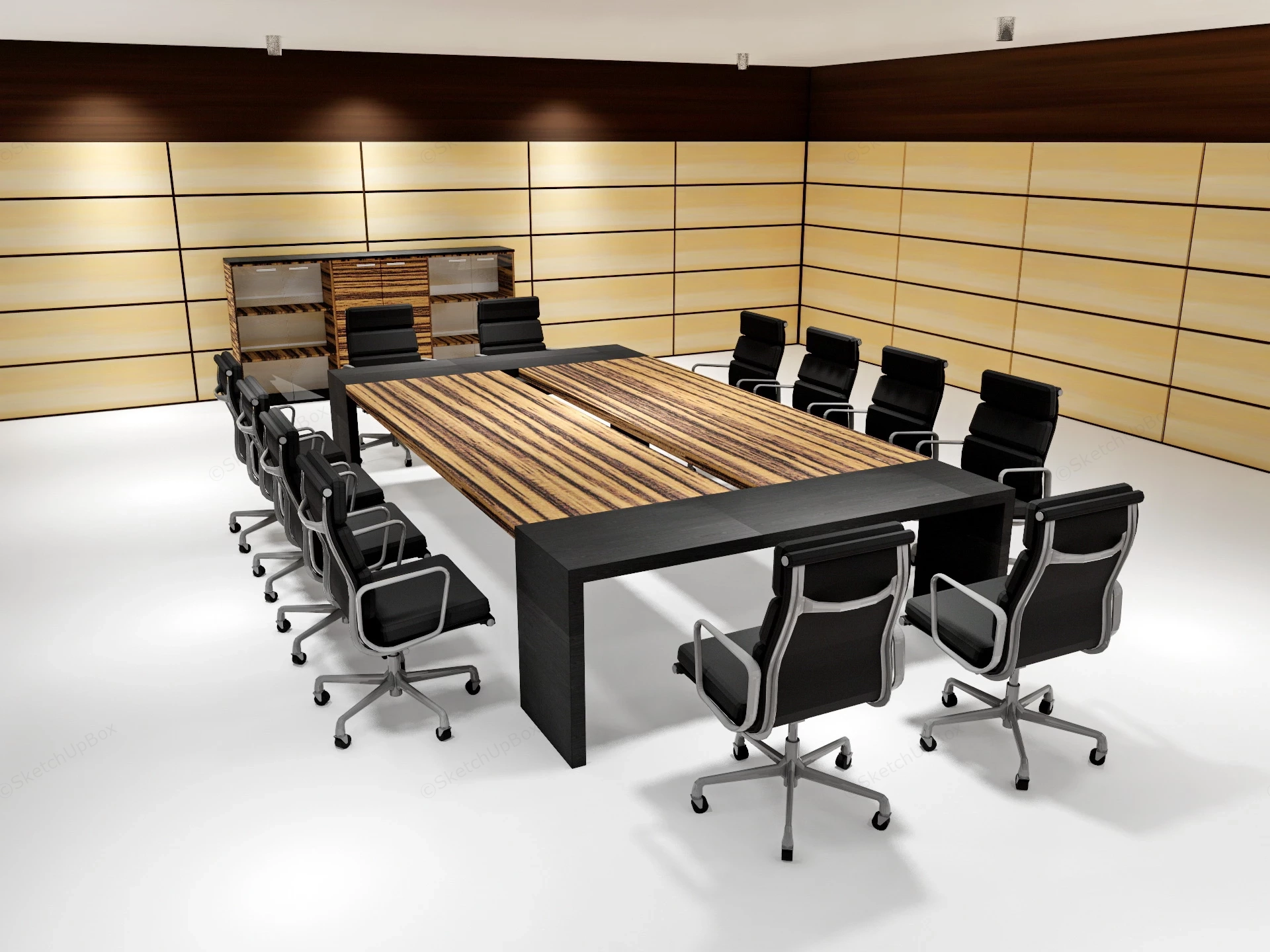 Conference Room Furniture sketchup model preview - SketchupBox