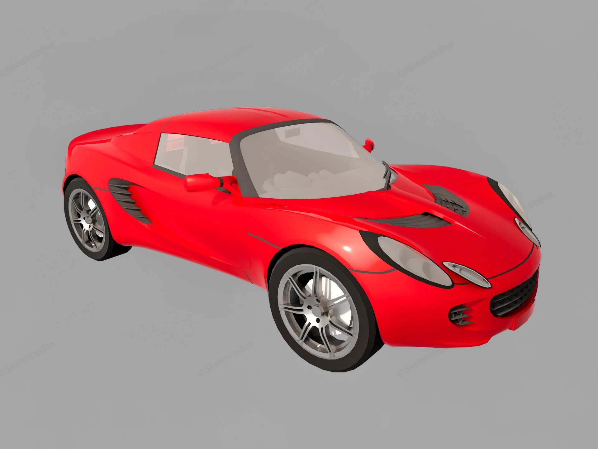 Lotus Exige Coupe sketchup model preview - SketchupBox