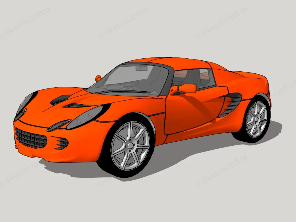 Lotus Exige Coupe sketchup model preview - SketchupBox