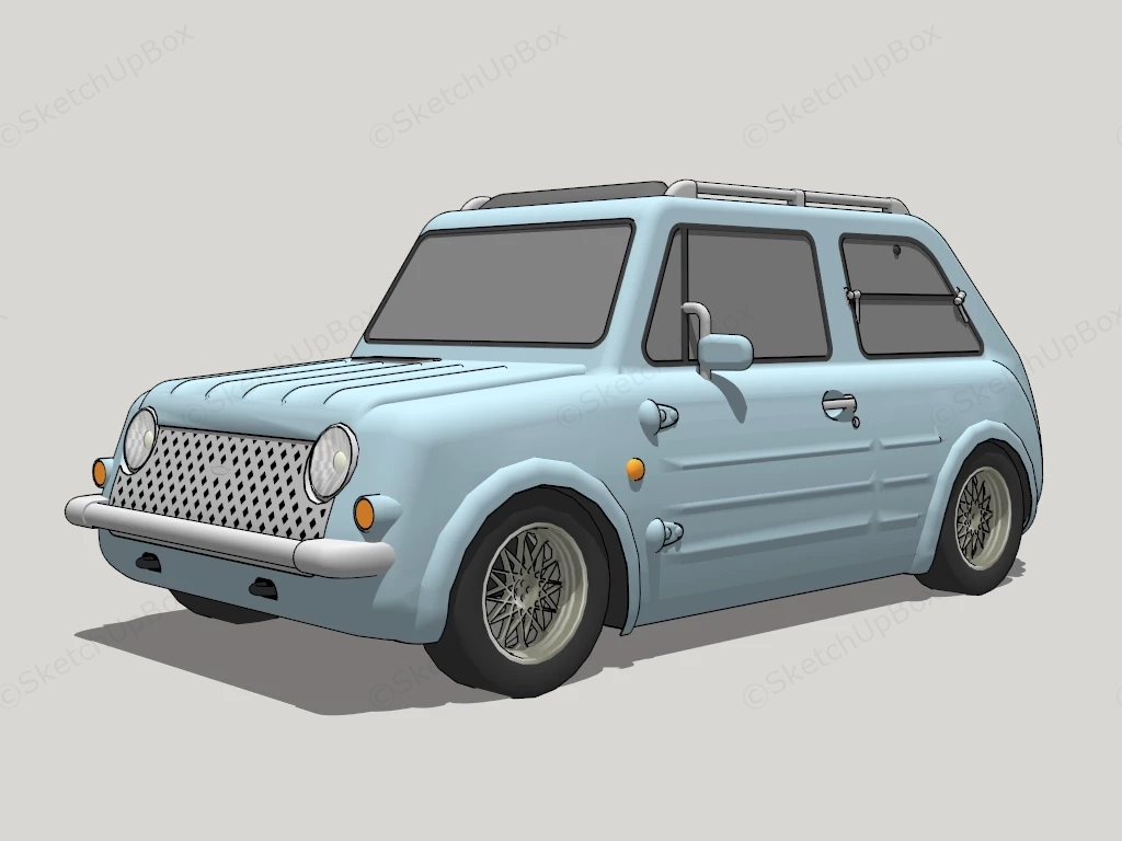 Nissan Pao Car sketchup model preview - SketchupBox