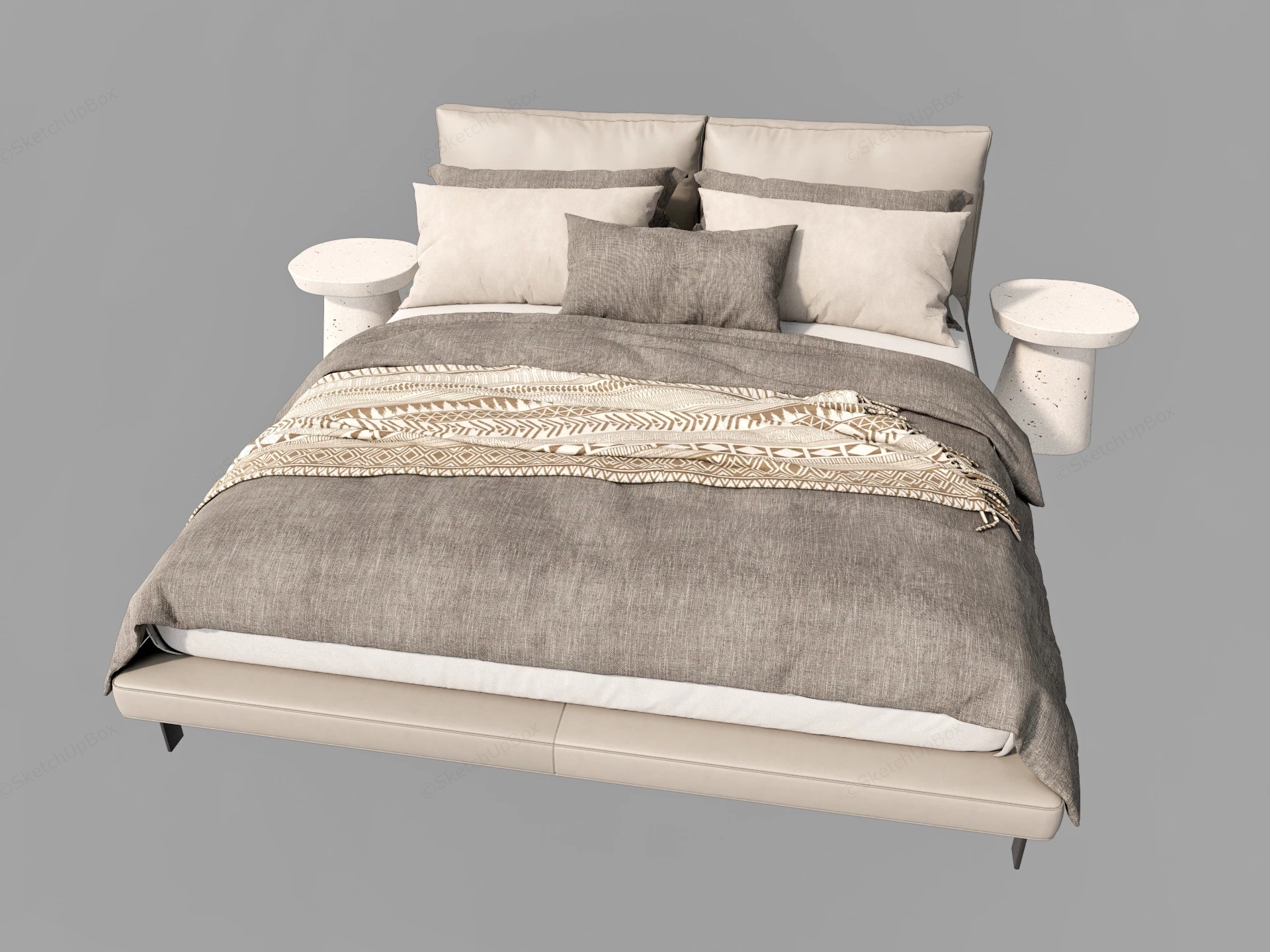 3 Piece Bedroom Set sketchup model preview - SketchupBox