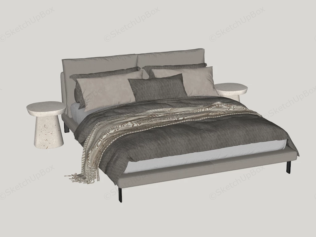 3 Piece Bedroom Set sketchup model preview - SketchupBox