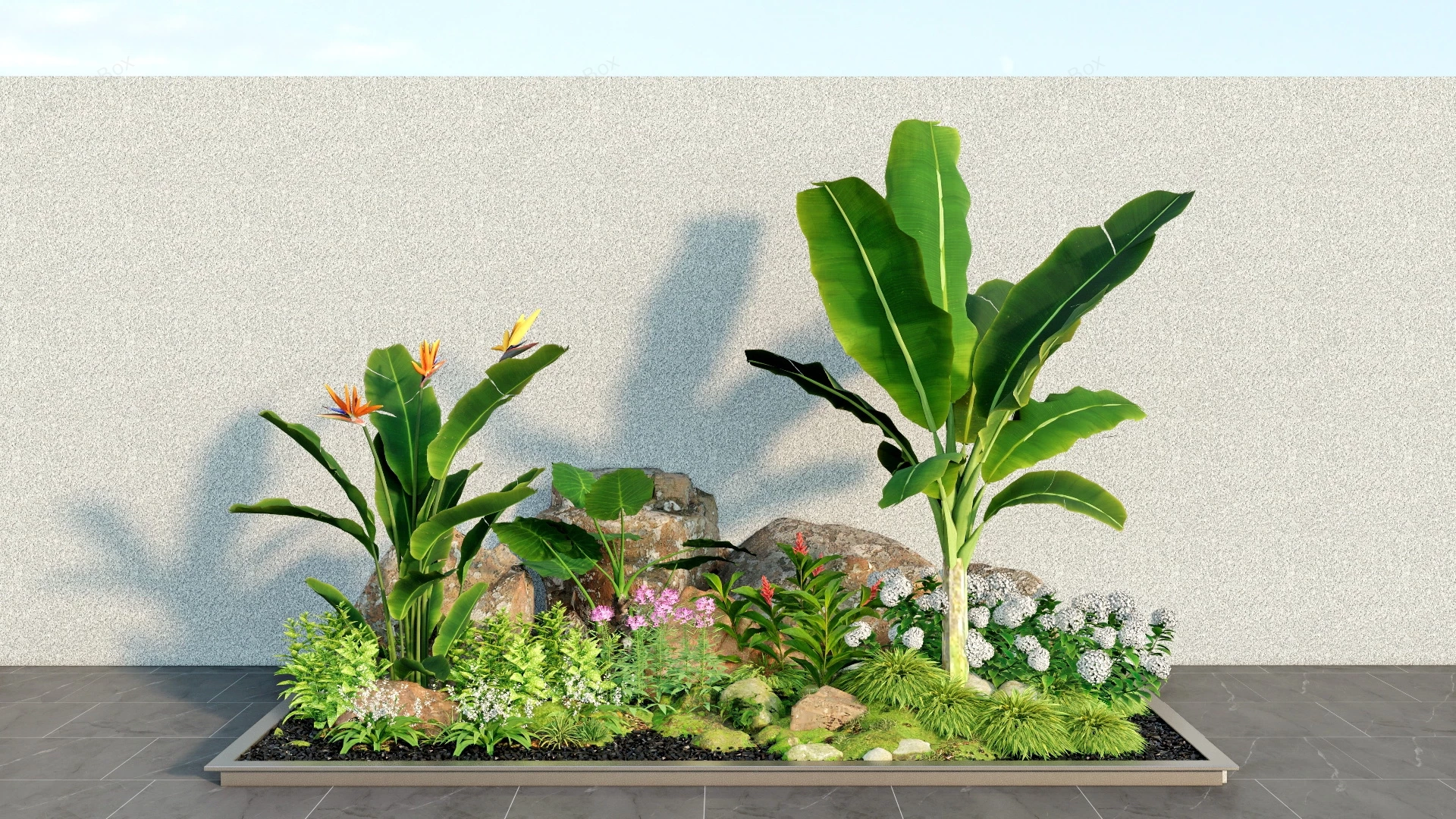 Landscape Bed Ideas sketchup model preview - SketchupBox