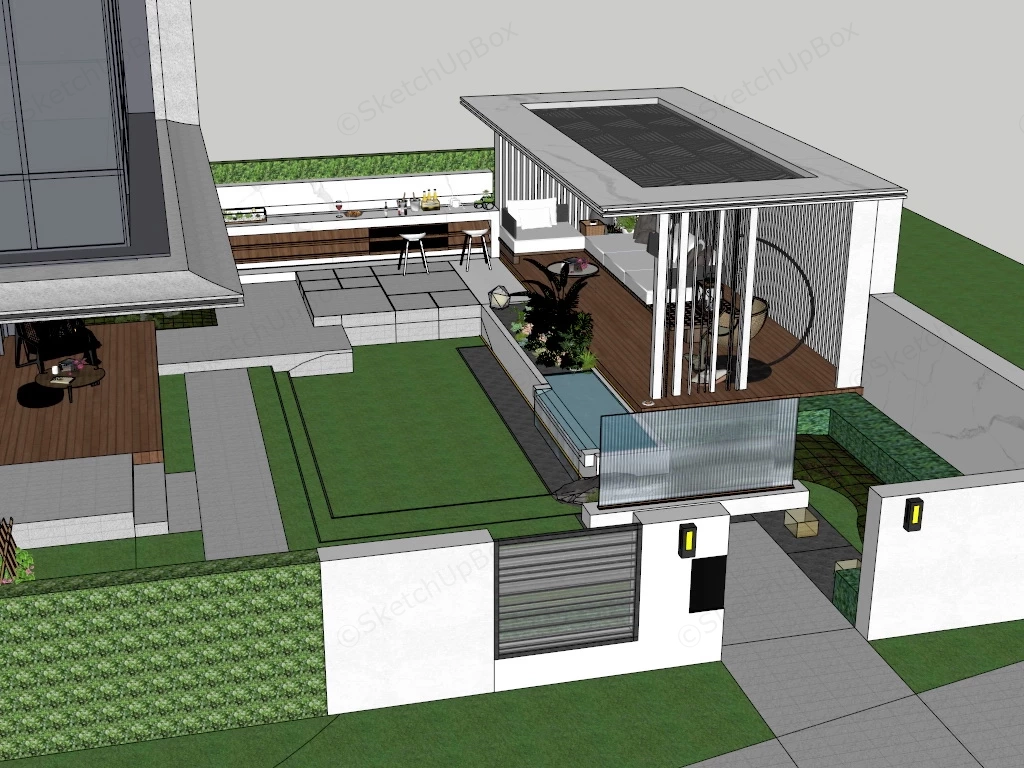 Garden And Patio Ideas sketchup model preview - SketchupBox