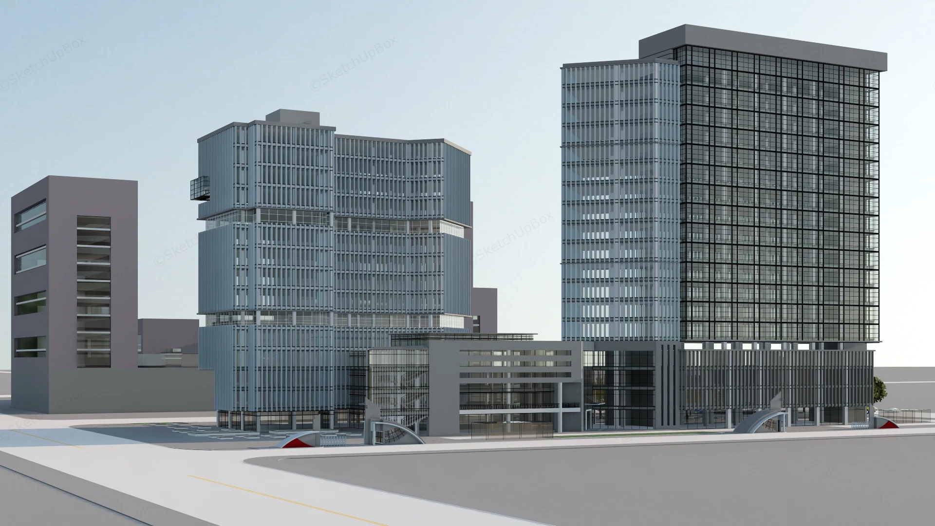 Electric Power Corporation Office Building sketchup model preview - SketchupBox