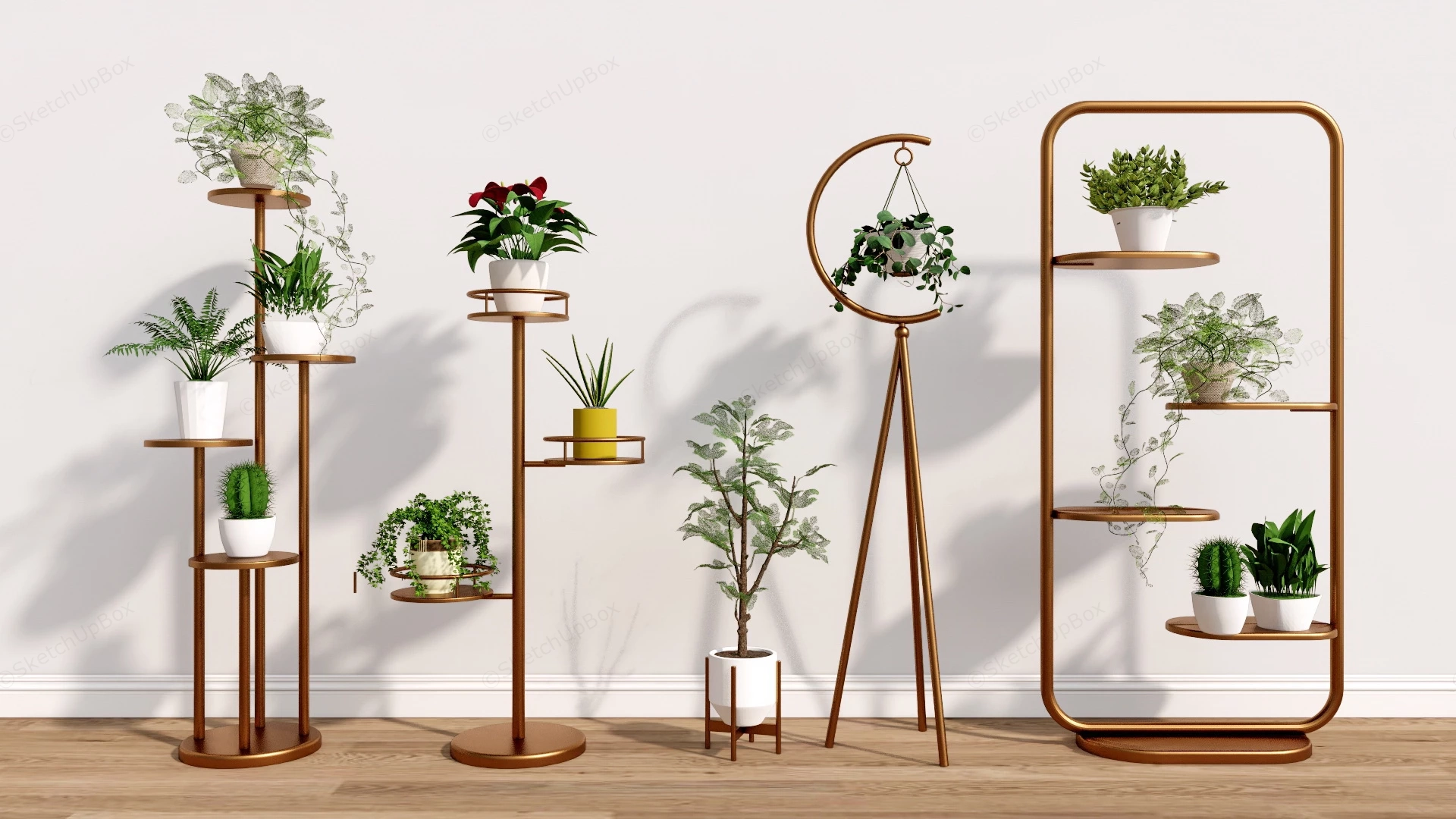 Cool Plant Stand Design Ideas sketchup model preview - SketchupBox