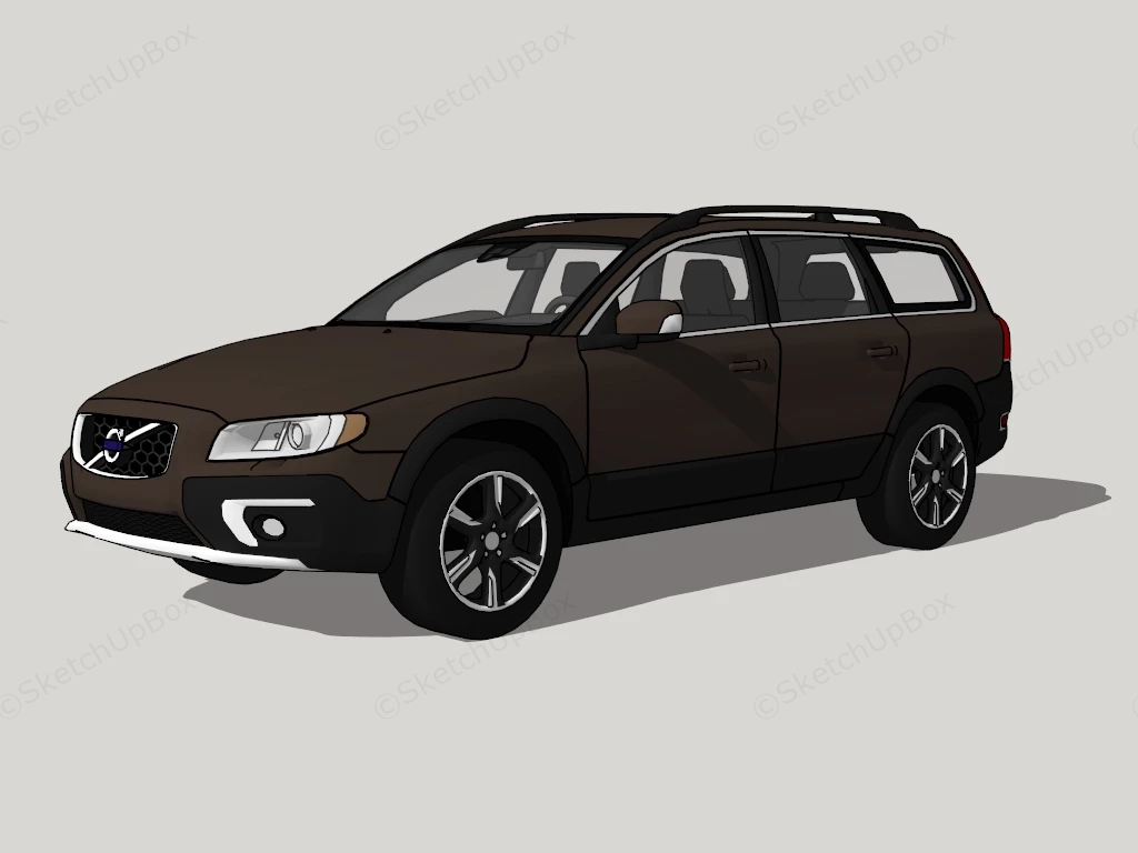 Volvo V70 sketchup model preview - SketchupBox