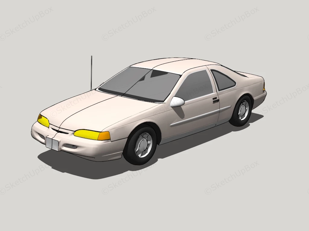 Ford Thunderbird sketchup model preview - SketchupBox