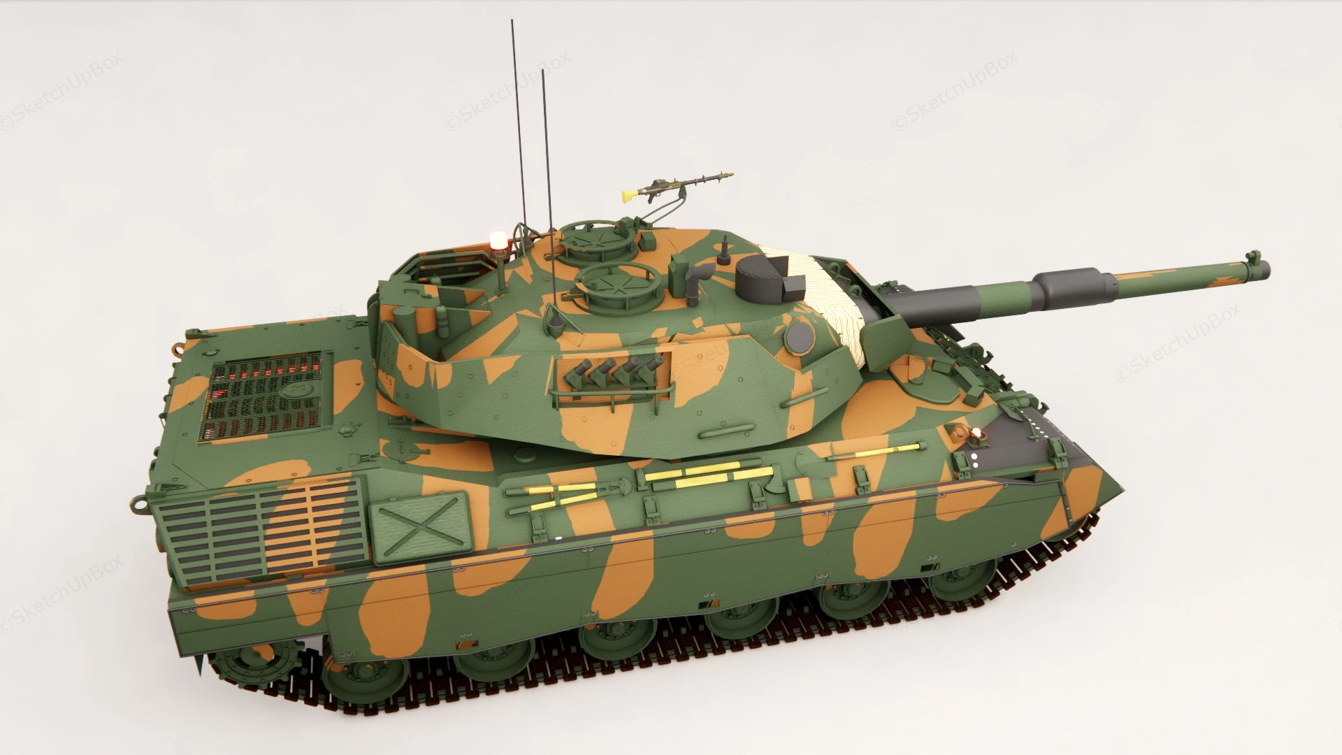 Brazilian Army Tank sketchup model preview - SketchupBox