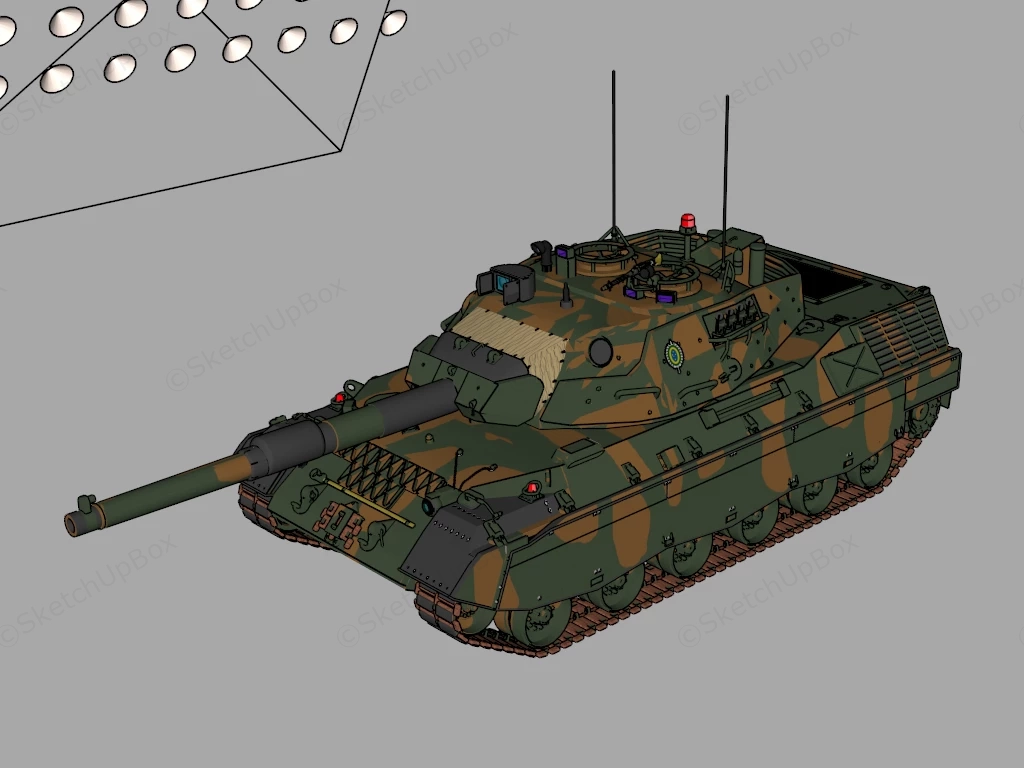 Brazilian Army Tank sketchup model preview - SketchupBox