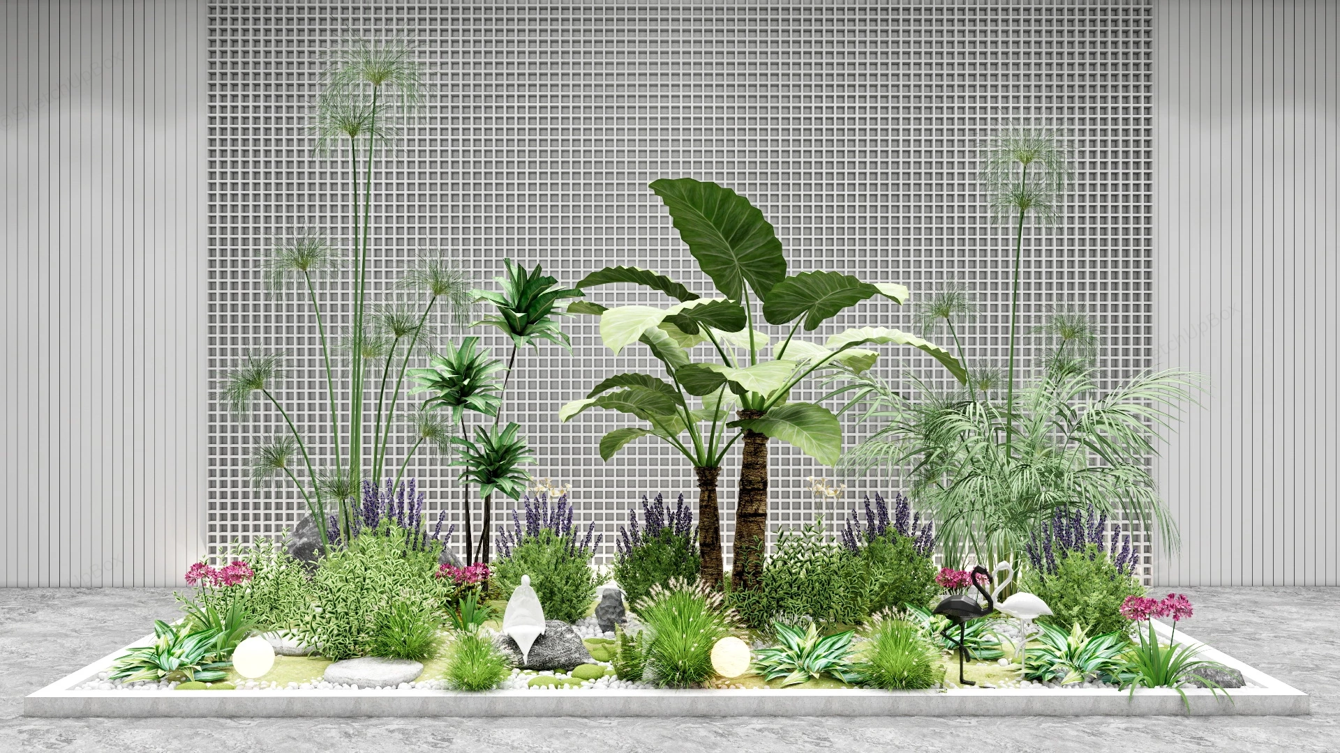 Indoor Herbaceous Garden sketchup model preview - SketchupBox