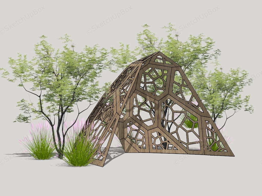 Landscape Pavilion sketchup model preview - SketchupBox