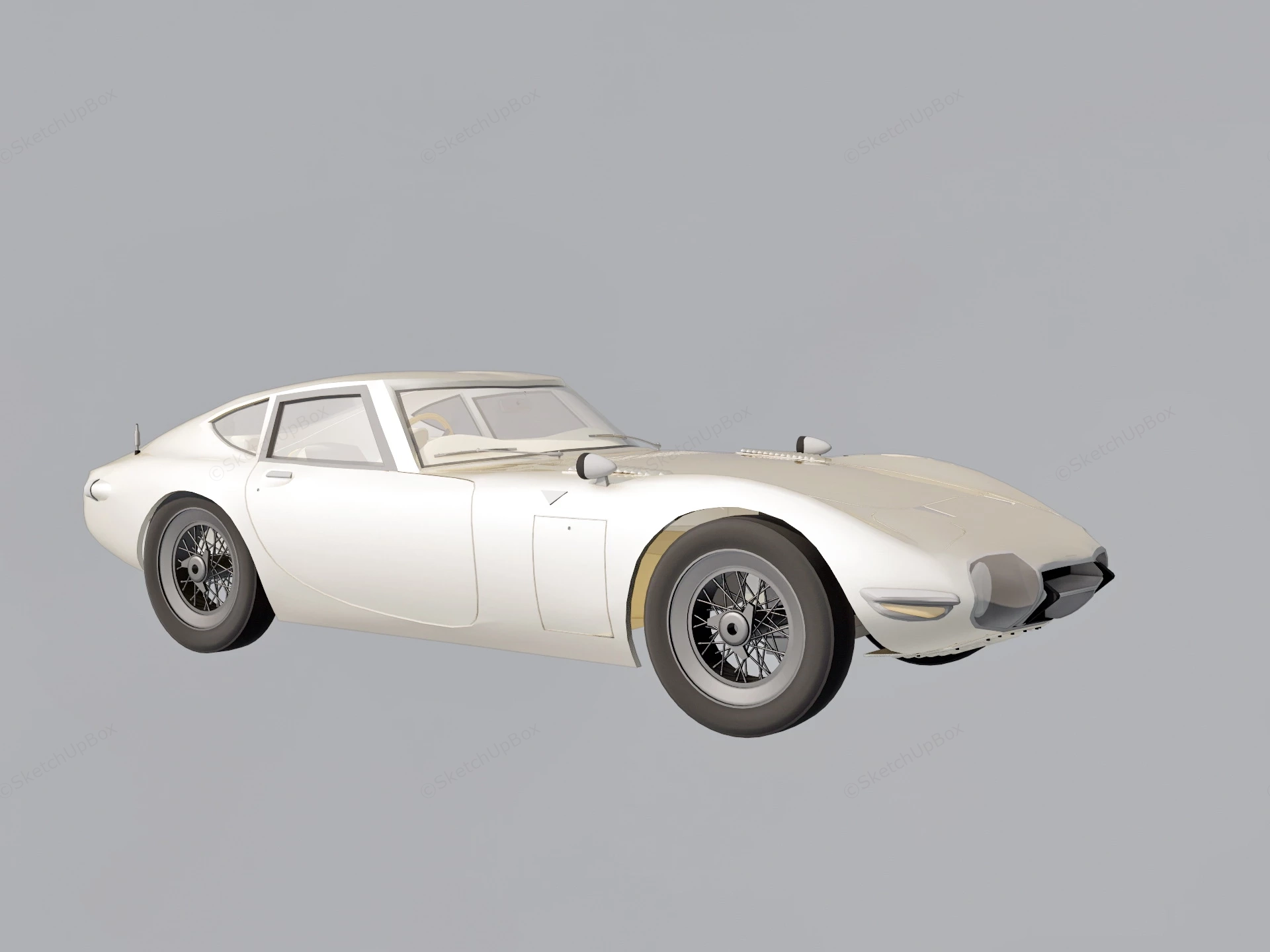 Toyota 2000GT sketchup model preview - SketchupBox