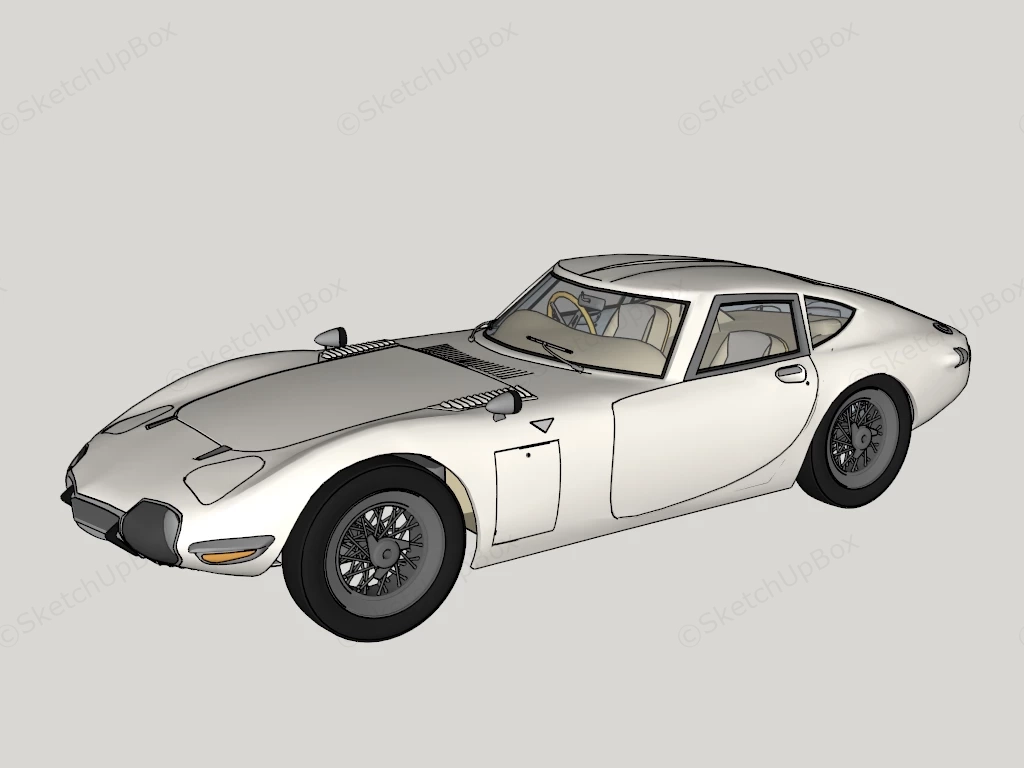 Toyota 2000GT sketchup model preview - SketchupBox