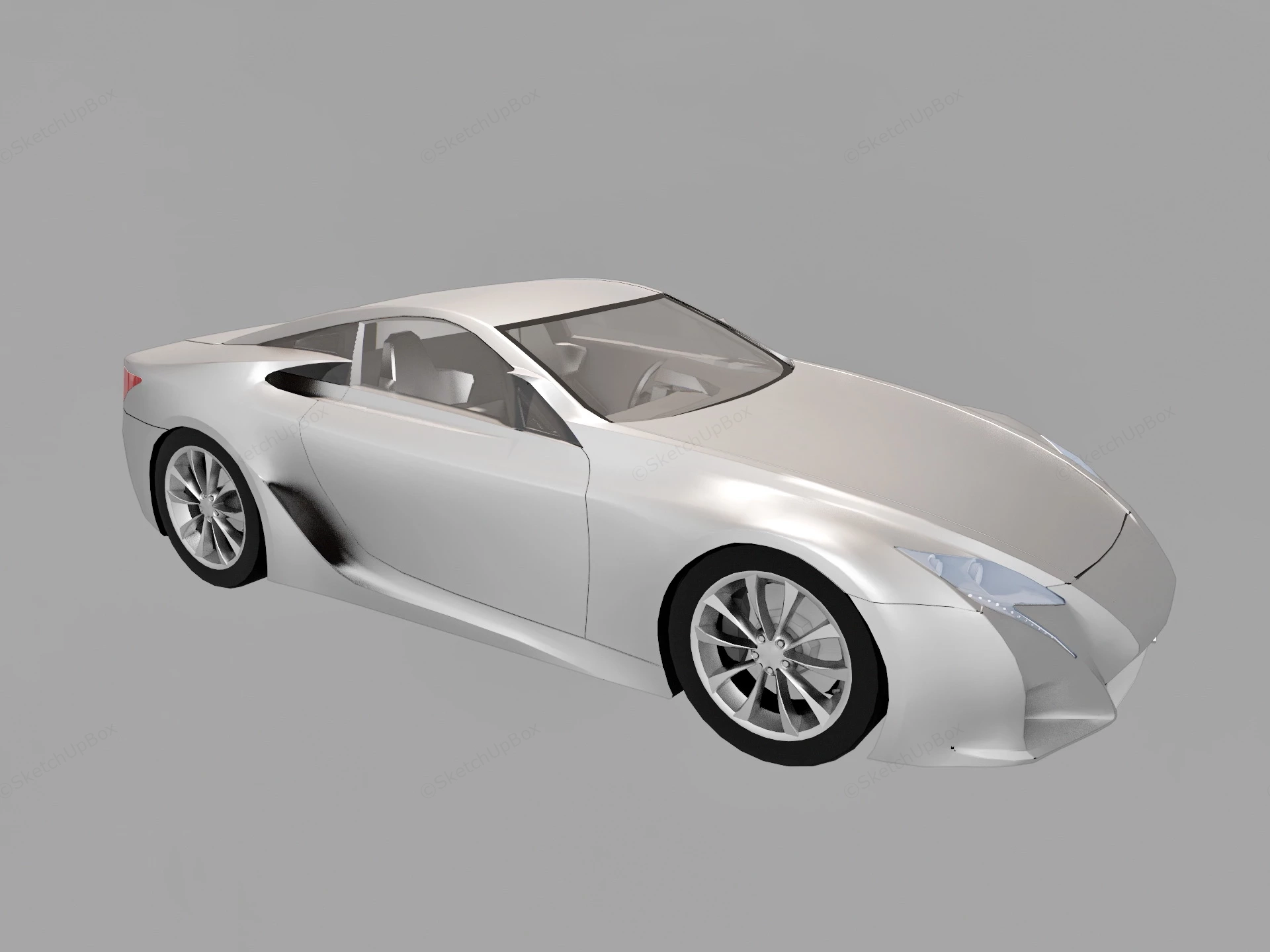 Lexus LFA sketchup model preview - SketchupBox