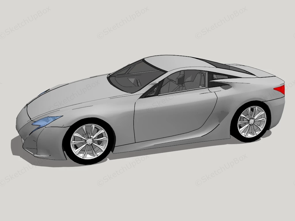 Lexus LFA sketchup model preview - SketchupBox