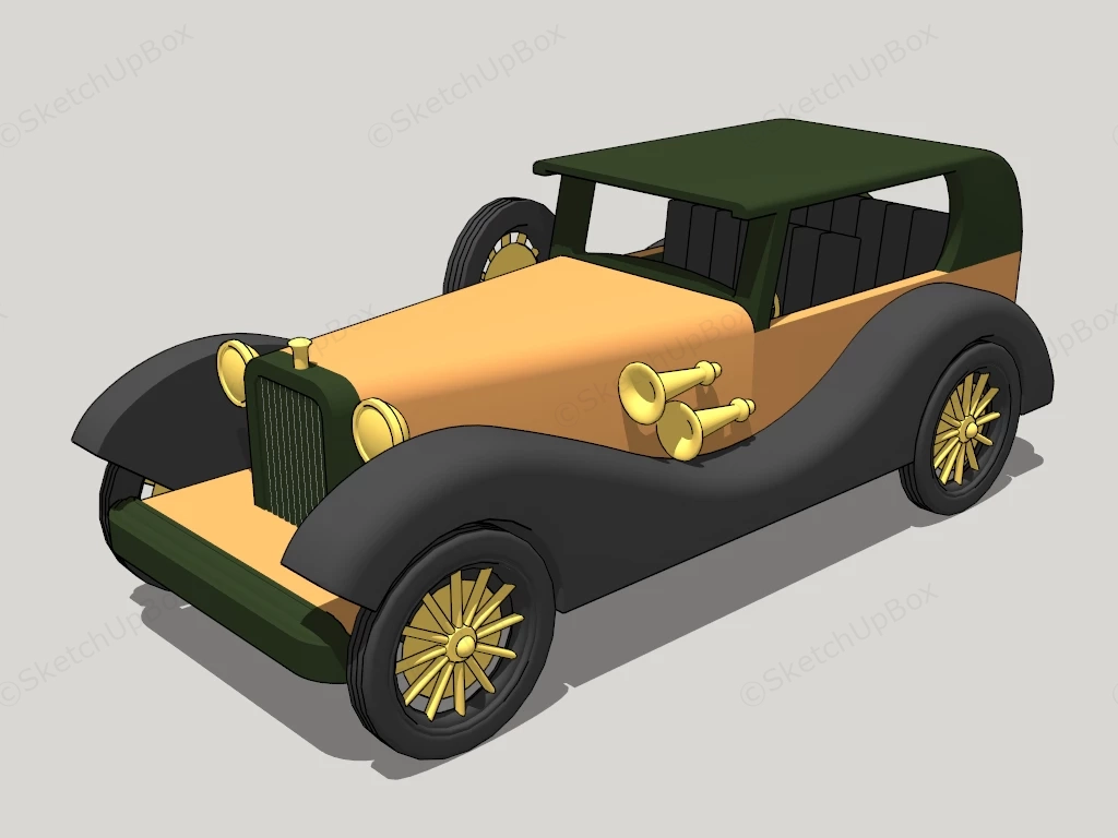 Vintage Car sketchup model preview - SketchupBox