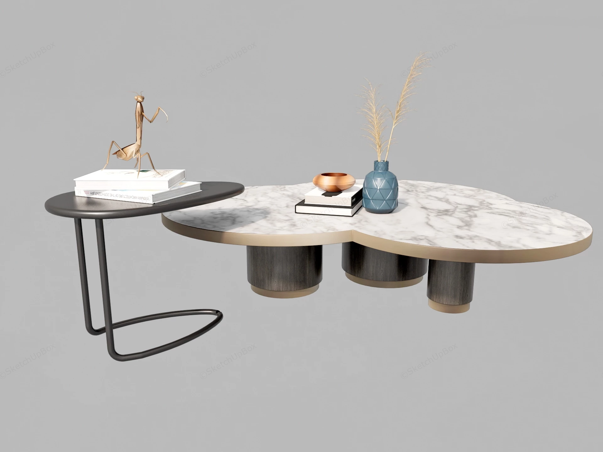 Nesting Coffee Tables sketchup model preview - SketchupBox