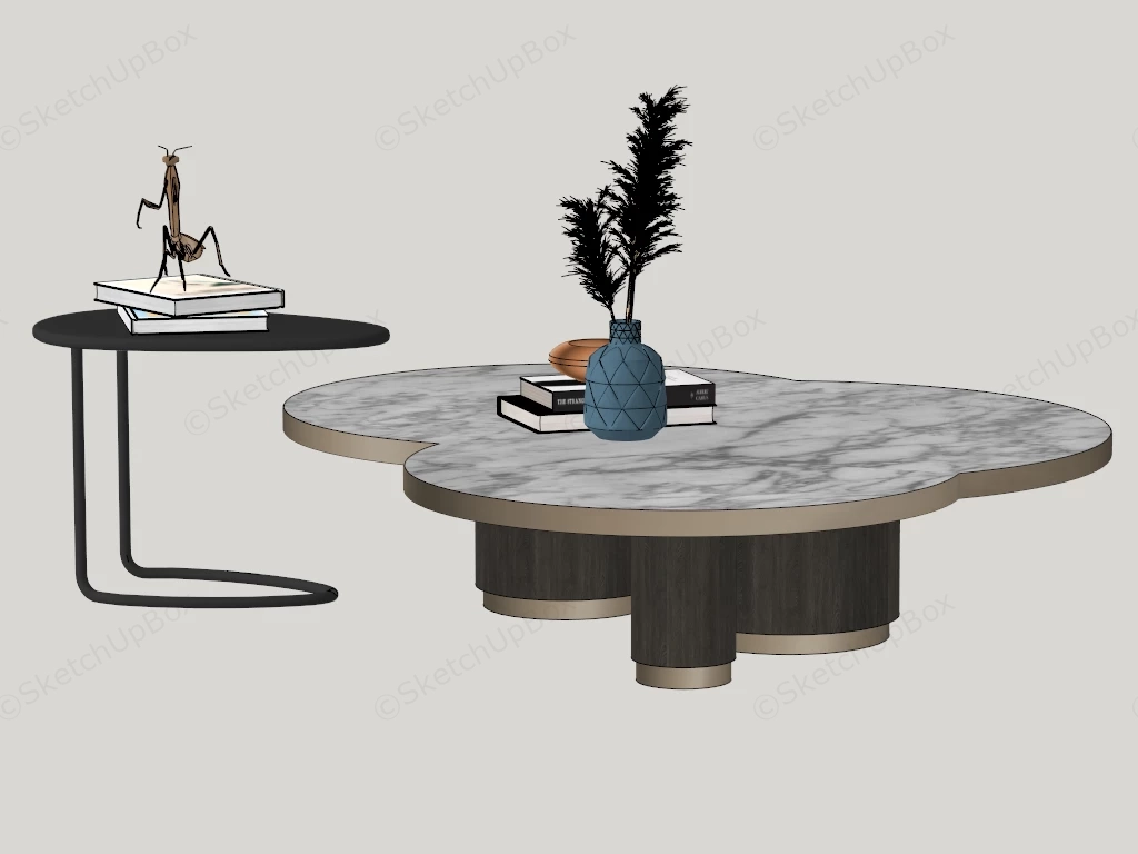 Nesting Coffee Tables sketchup model preview - SketchupBox