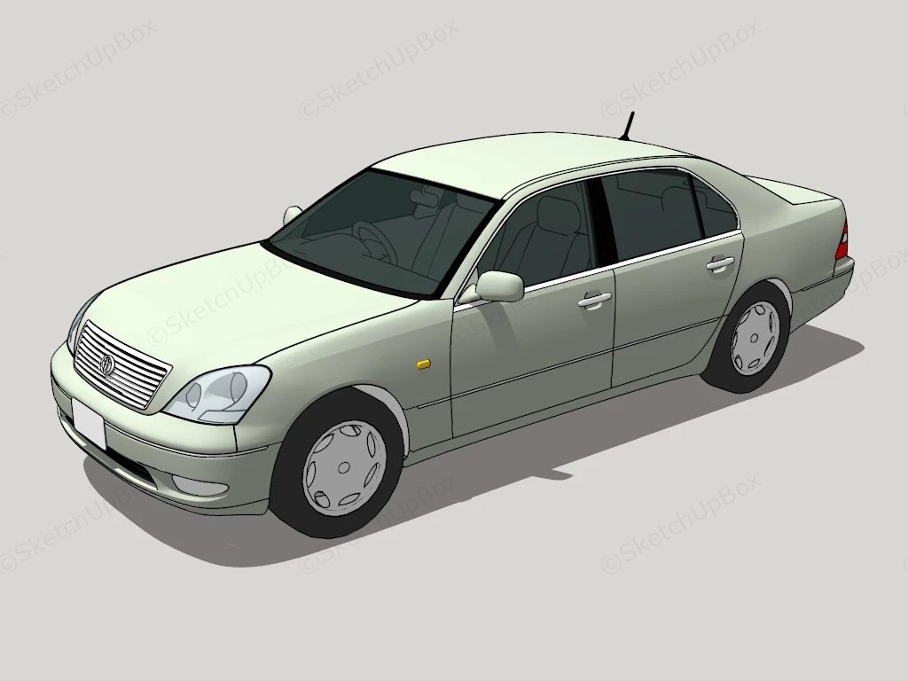 Toyota Celsior sketchup model preview - SketchupBox