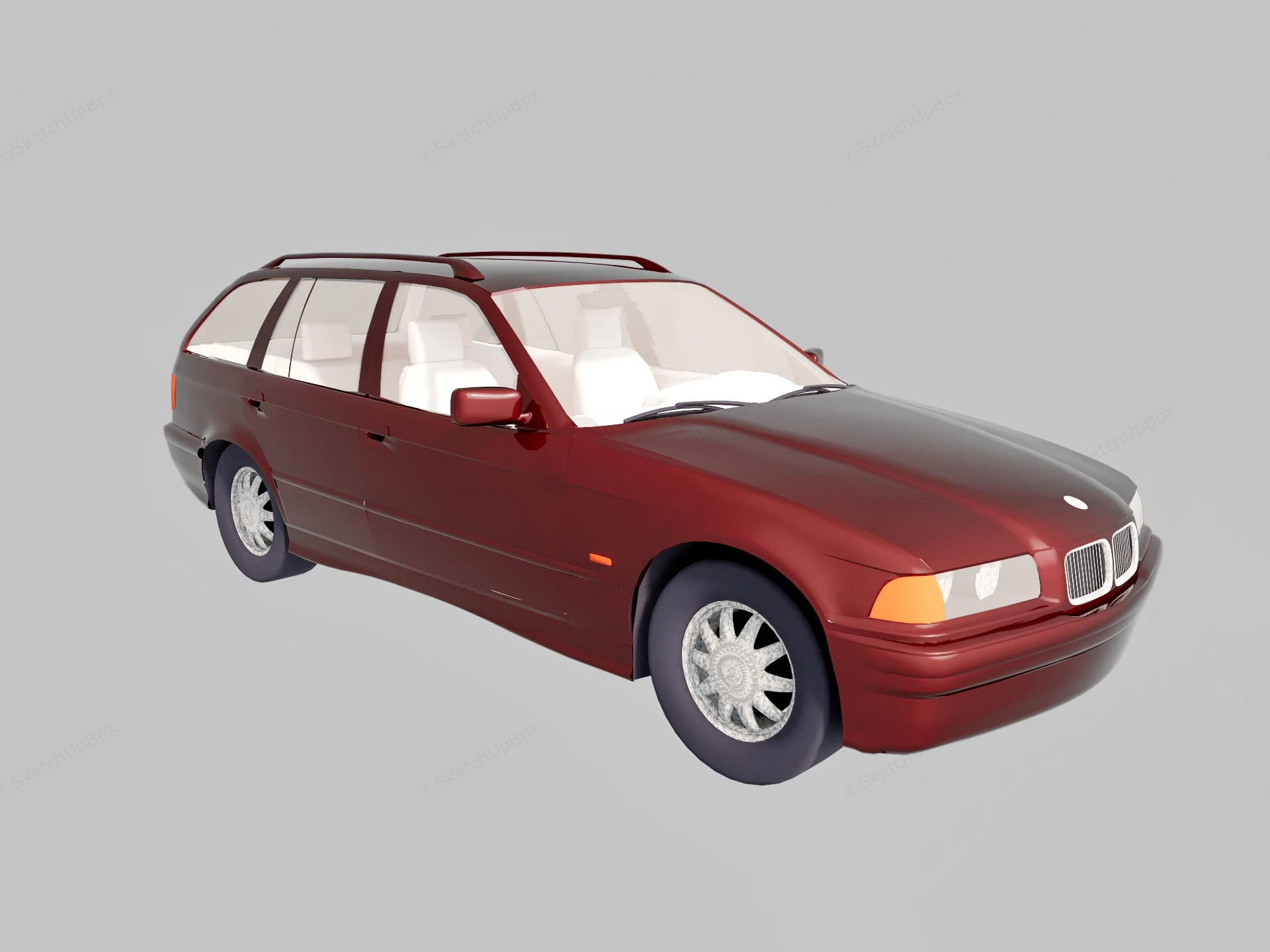 BMW 325i Touring sketchup model preview - SketchupBox