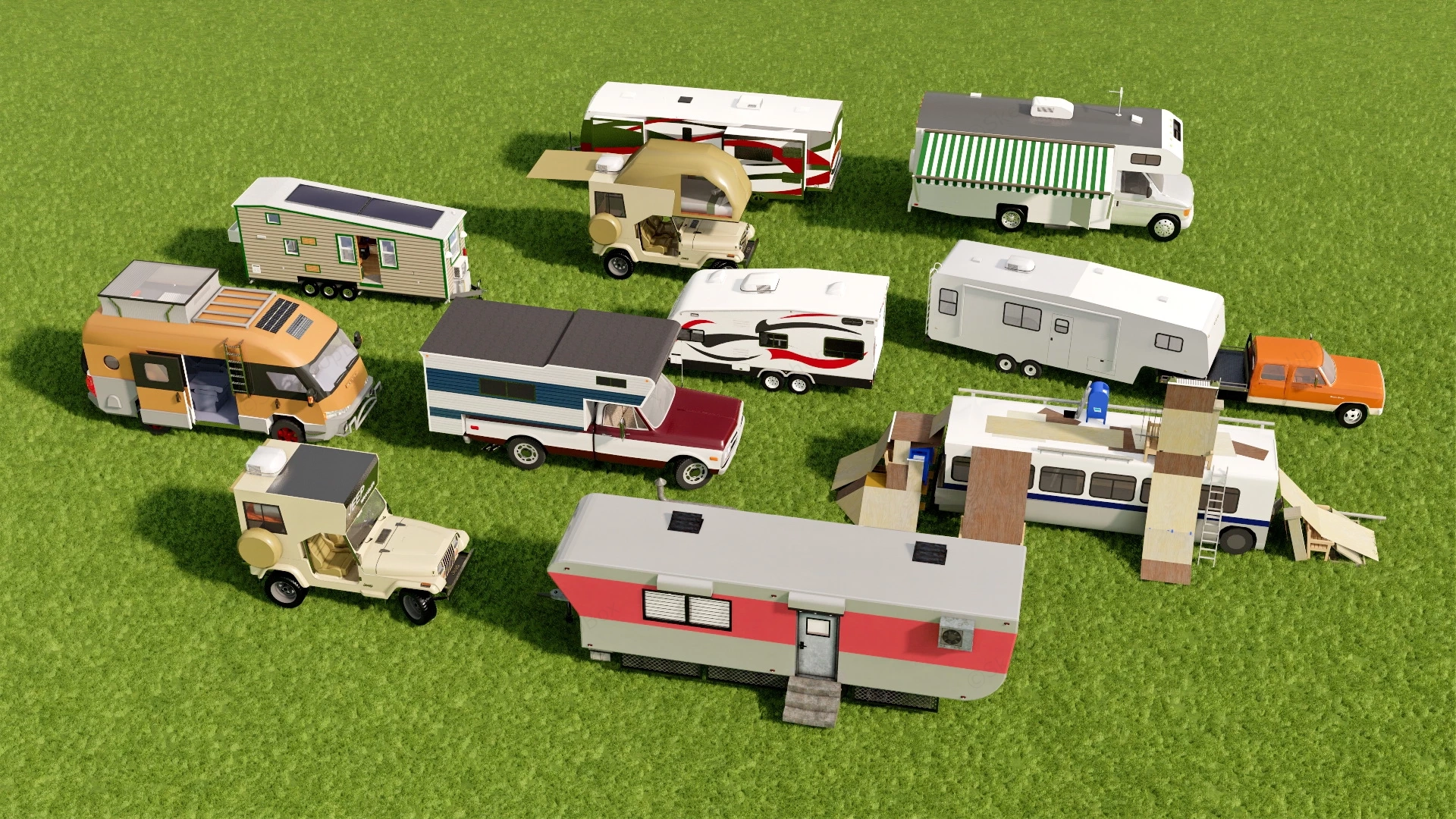 Campervan & Recreational Vehicles sketchup model preview - SketchupBox