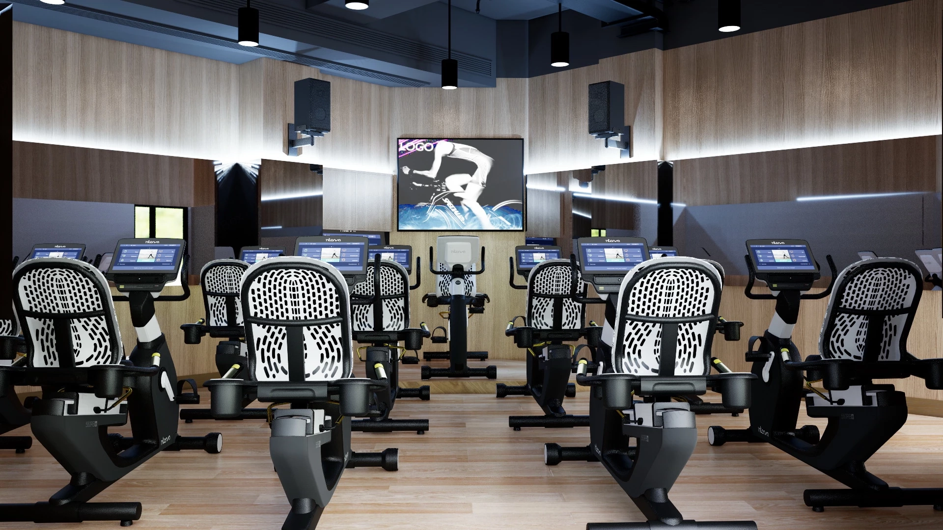 Office Fitness Center Design Ideas sketchup model preview - SketchupBox