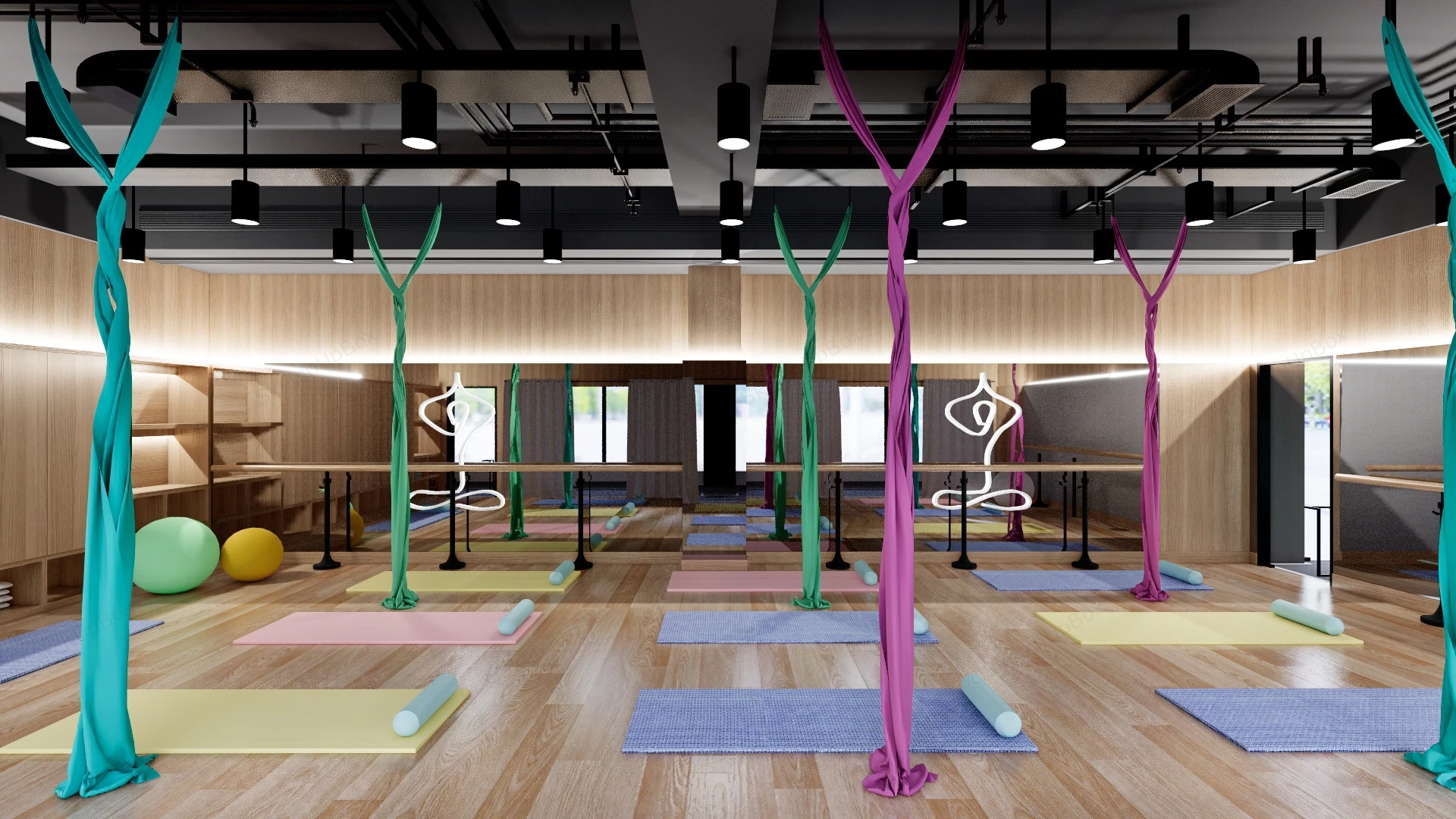 Office Fitness Center Design Ideas sketchup model preview - SketchupBox