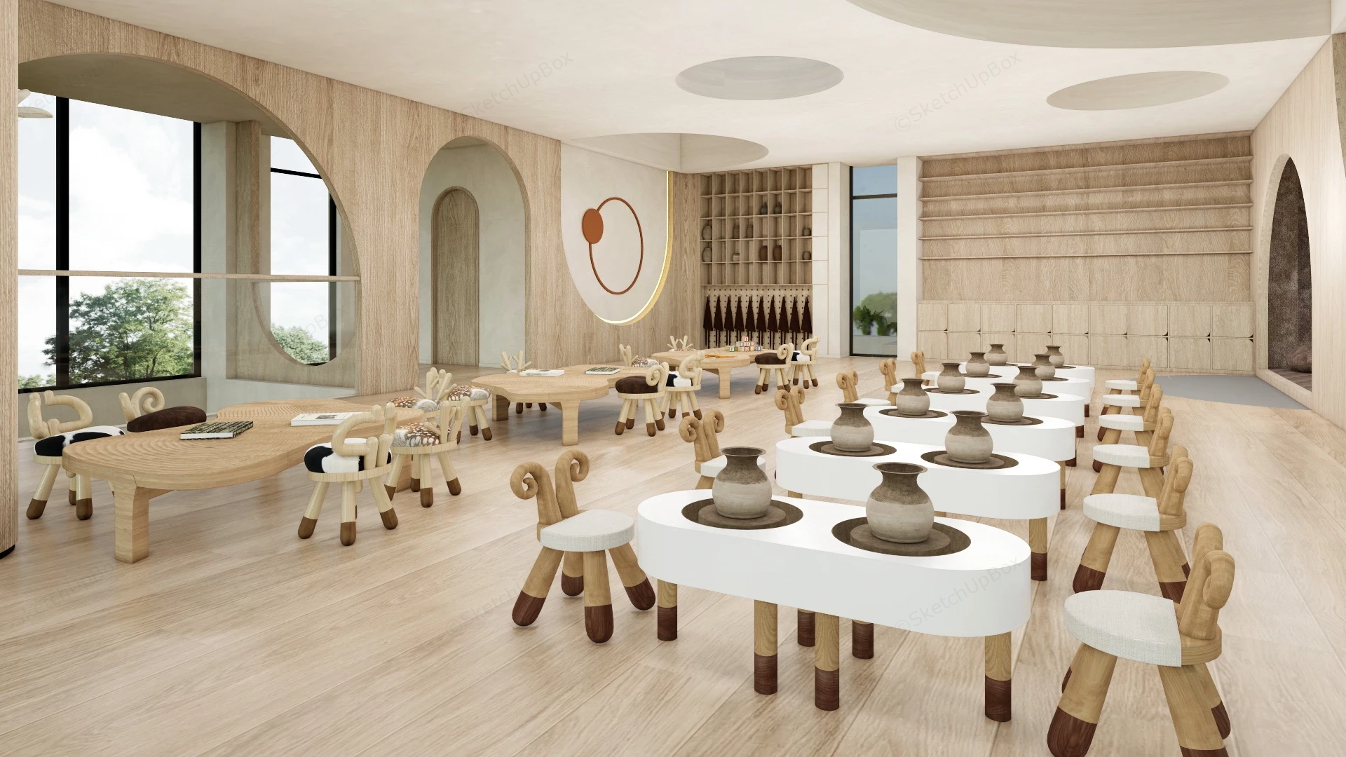 Kindergarten Arts And Crafts Room sketchup model preview - SketchupBox