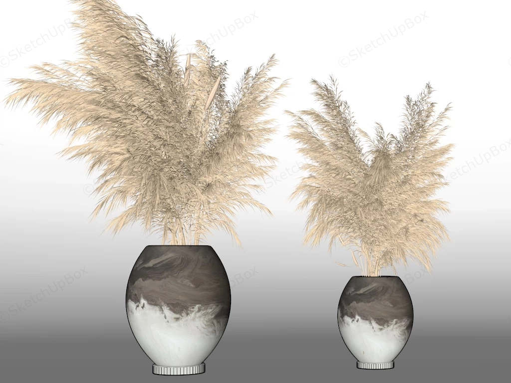 Bouquet Of Dried Reeds sketchup model preview - SketchupBox